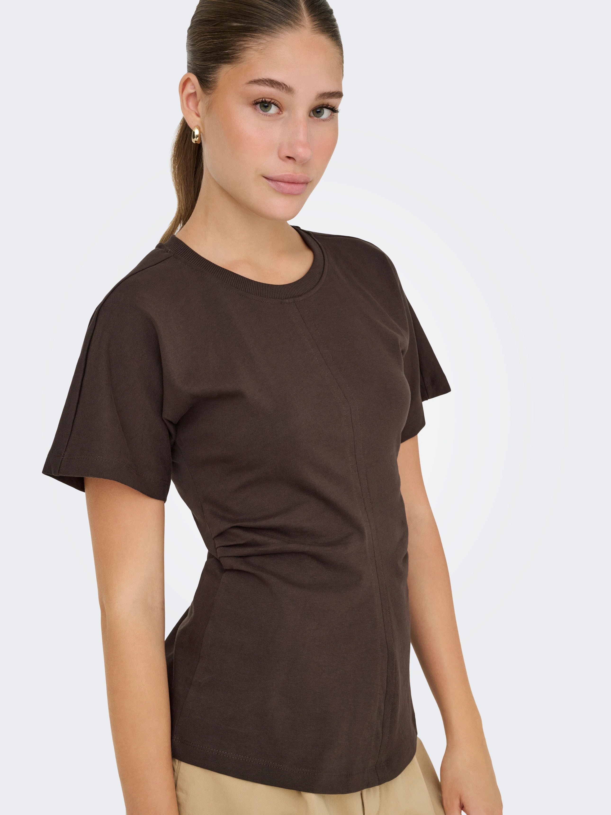 ONLY MARIE LIFE S/S RUCHING TOP