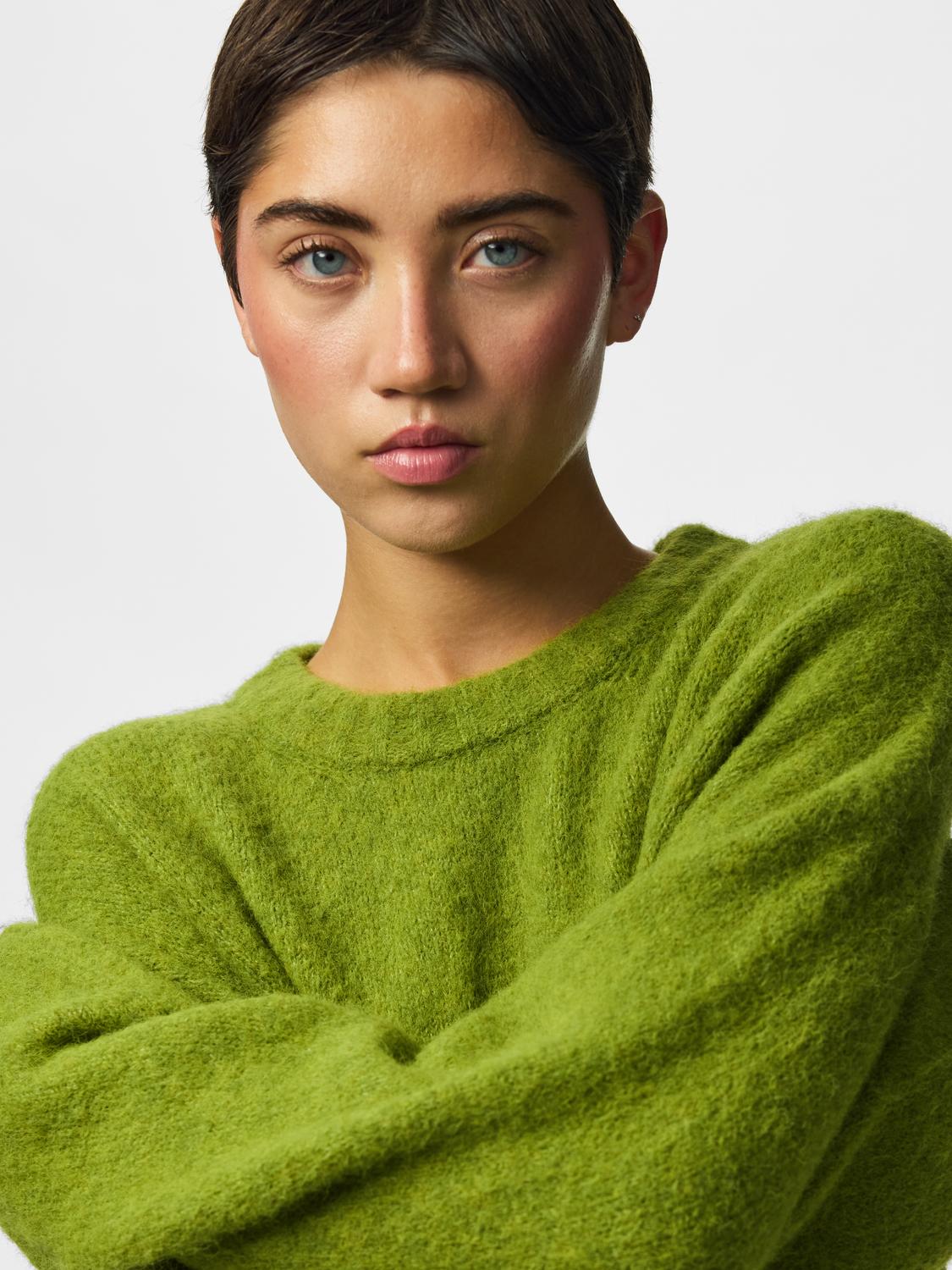 PIECES TINA LS O-NECK KNIT NOOS