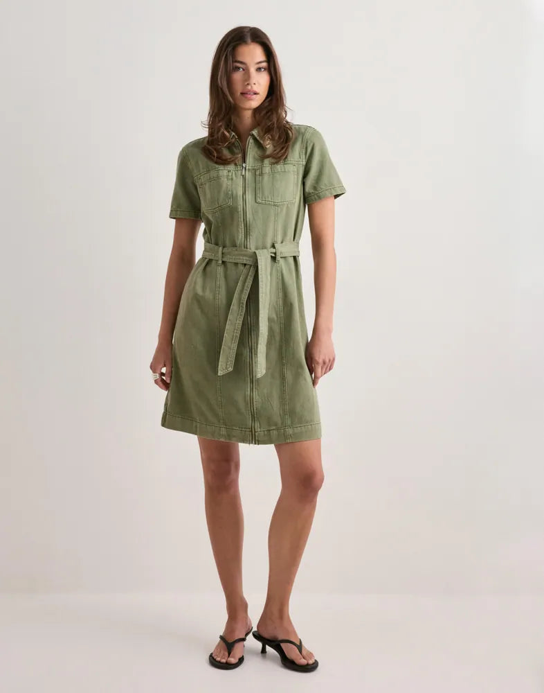 ONLY SILLA SS ZIP BELT SHORT DRESS