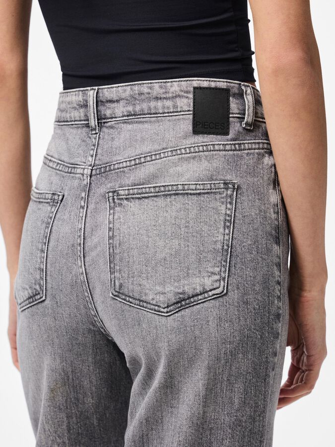 PIECES SILKE MW WIDE JEANS