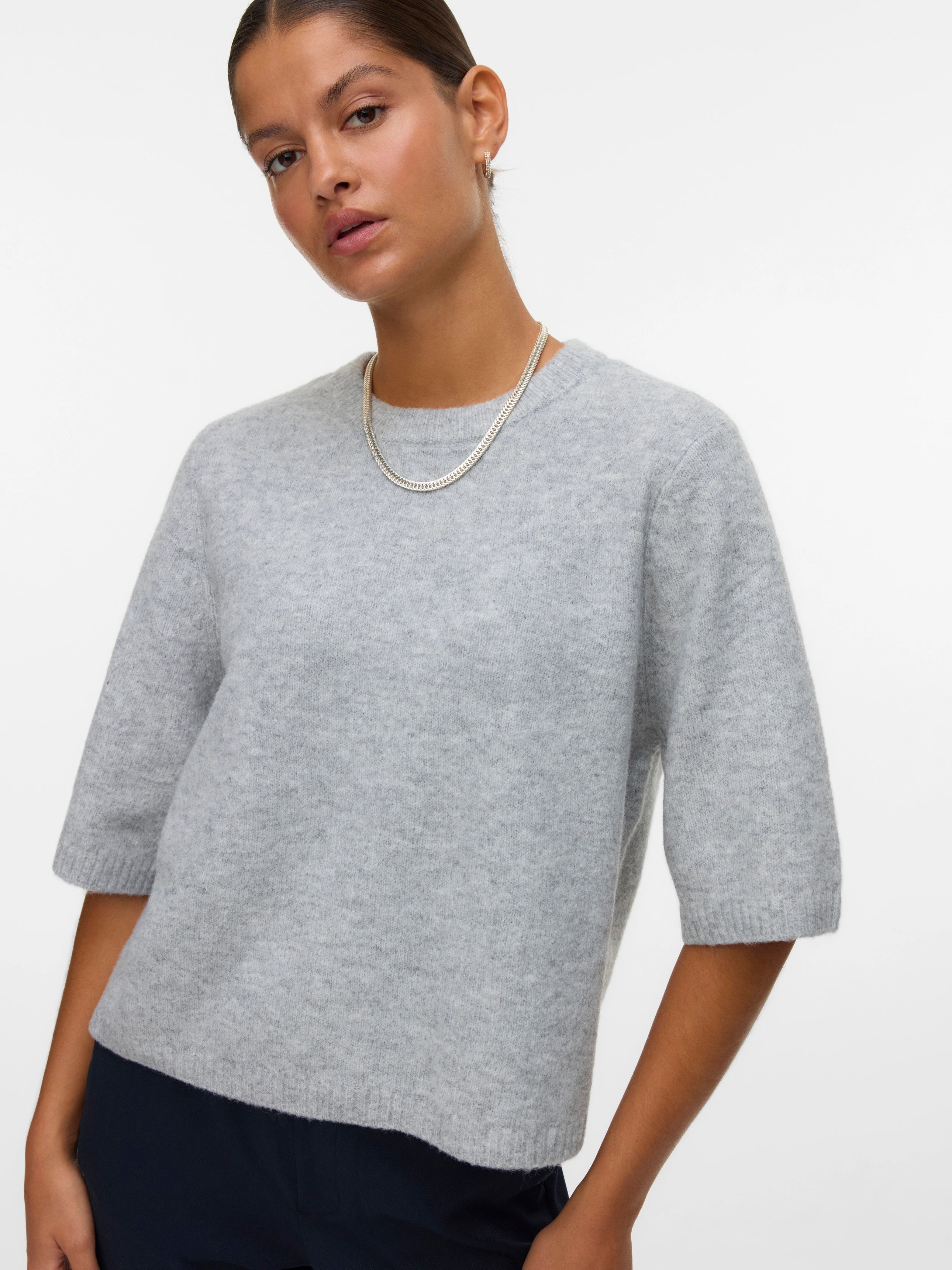 VERO MODA BOOM 2/4 O-NECK OVERSIZE PULLOVER