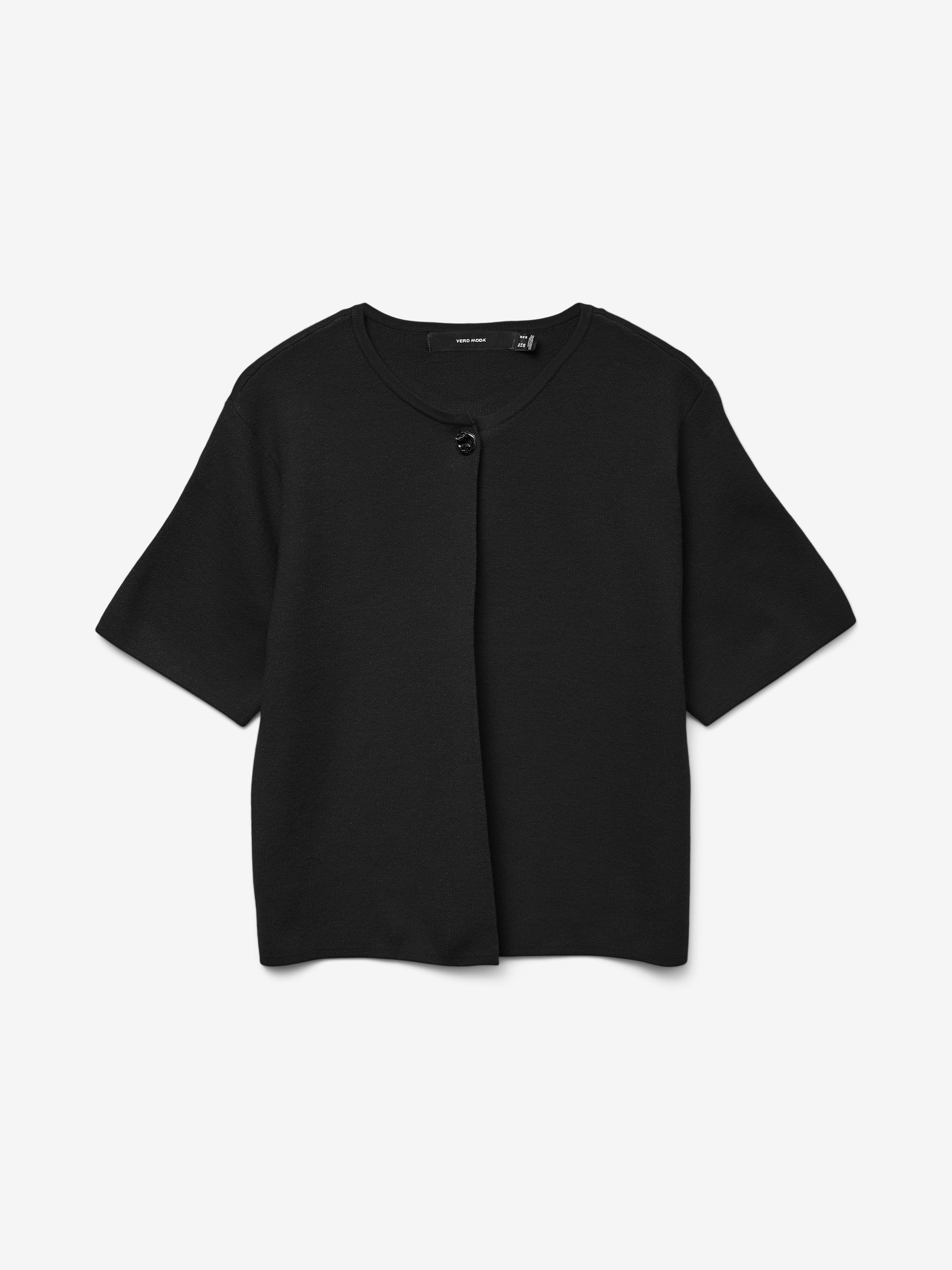 VERO MODA GOLD SS O-NECK ONE BUTTON CARDIGAN