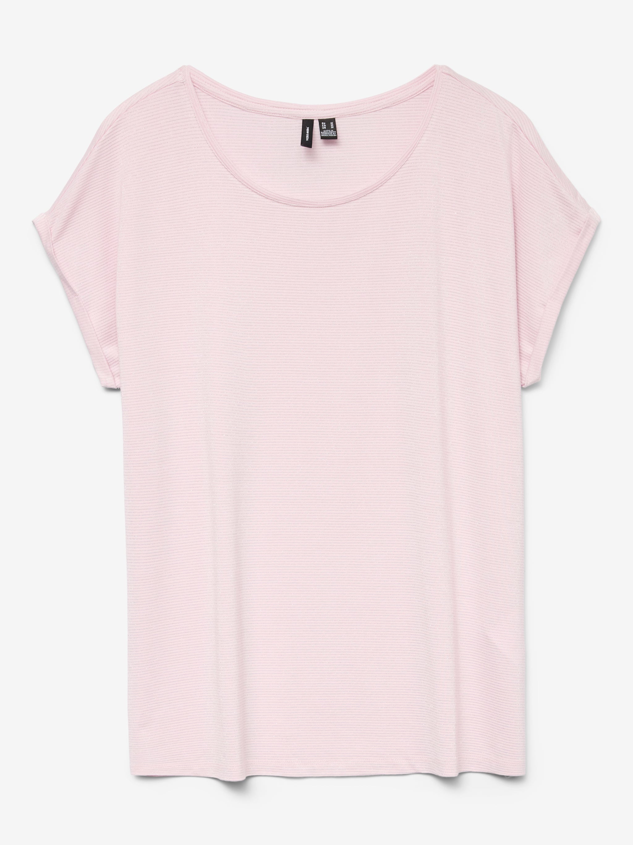 VERO MODA AVA GLITTER SS TOP STRIPE