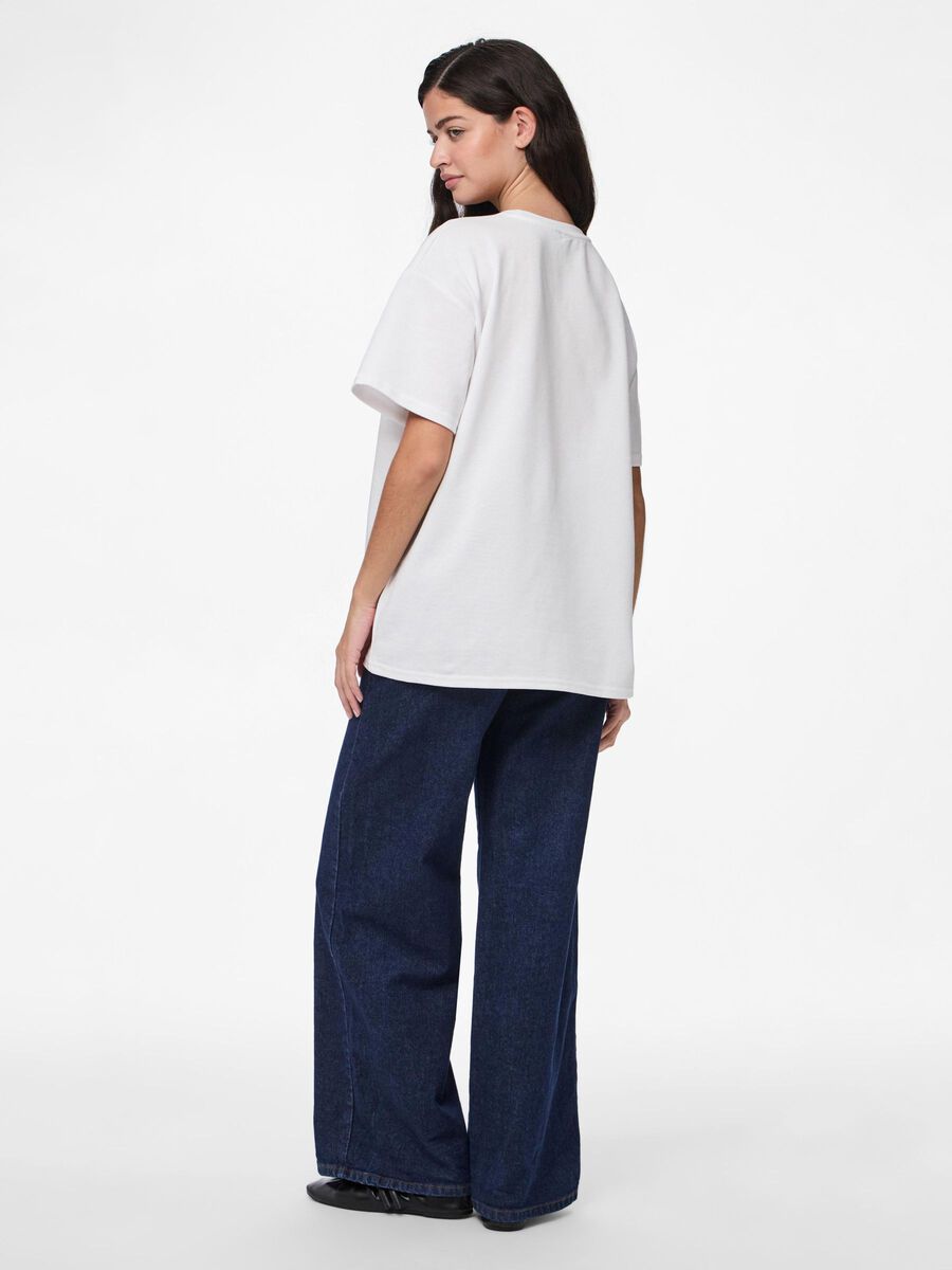 PIECES SKYLAR SS OVERSIZED TEE