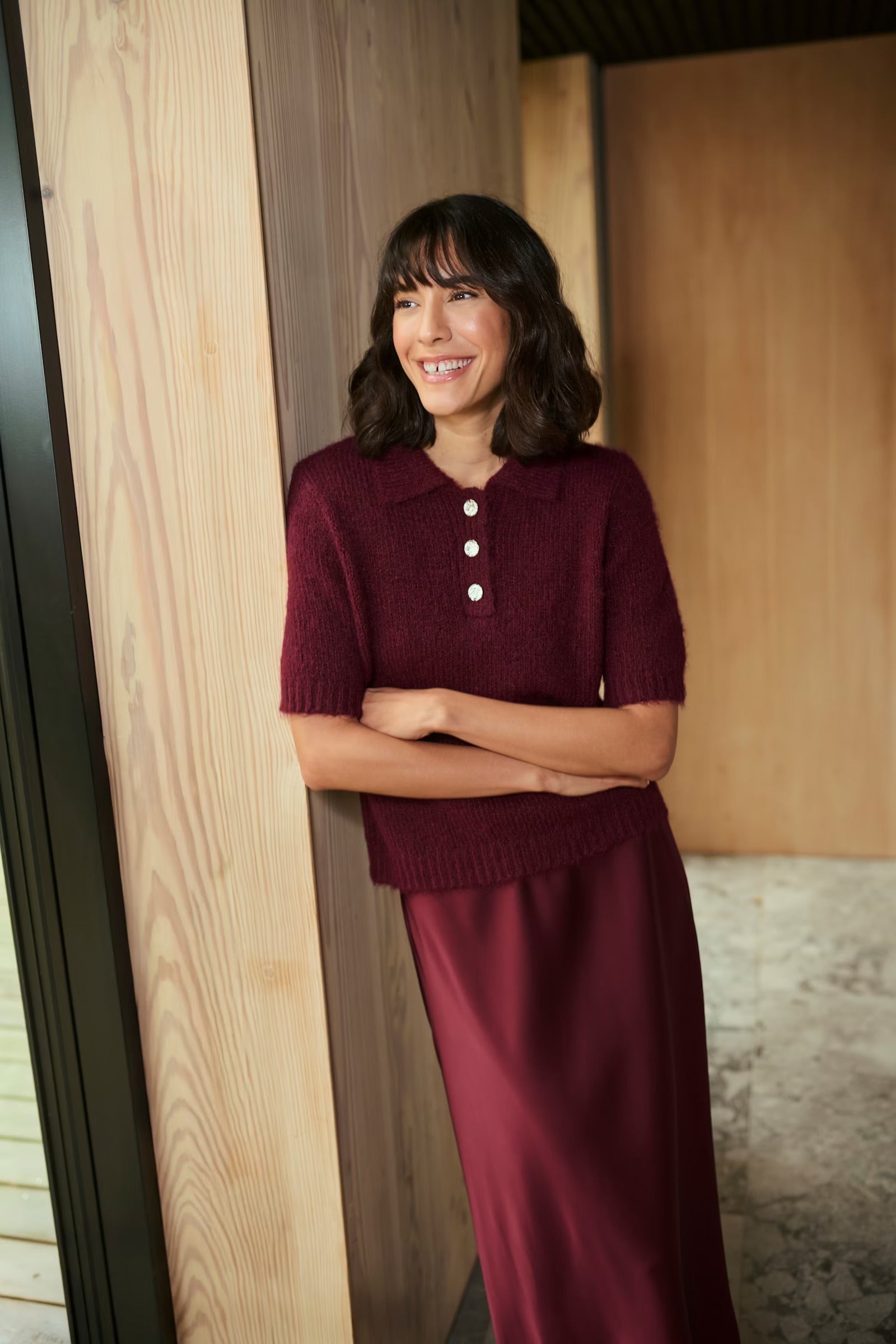 KAFFE EMILIE POLO PULLOVER