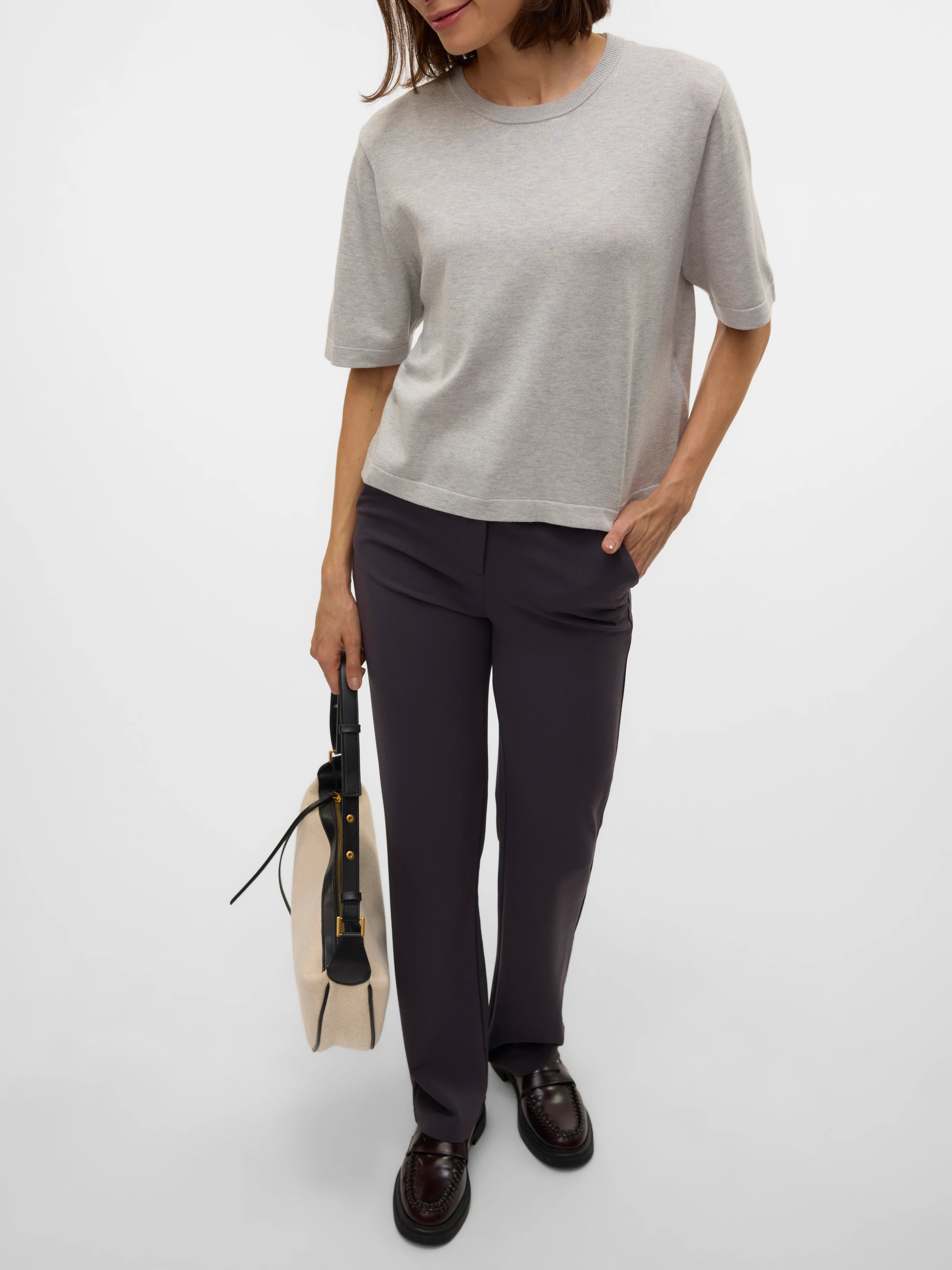 VERO MODA SILJE 2/4 O-NECK OVERSIZE PULLOVER