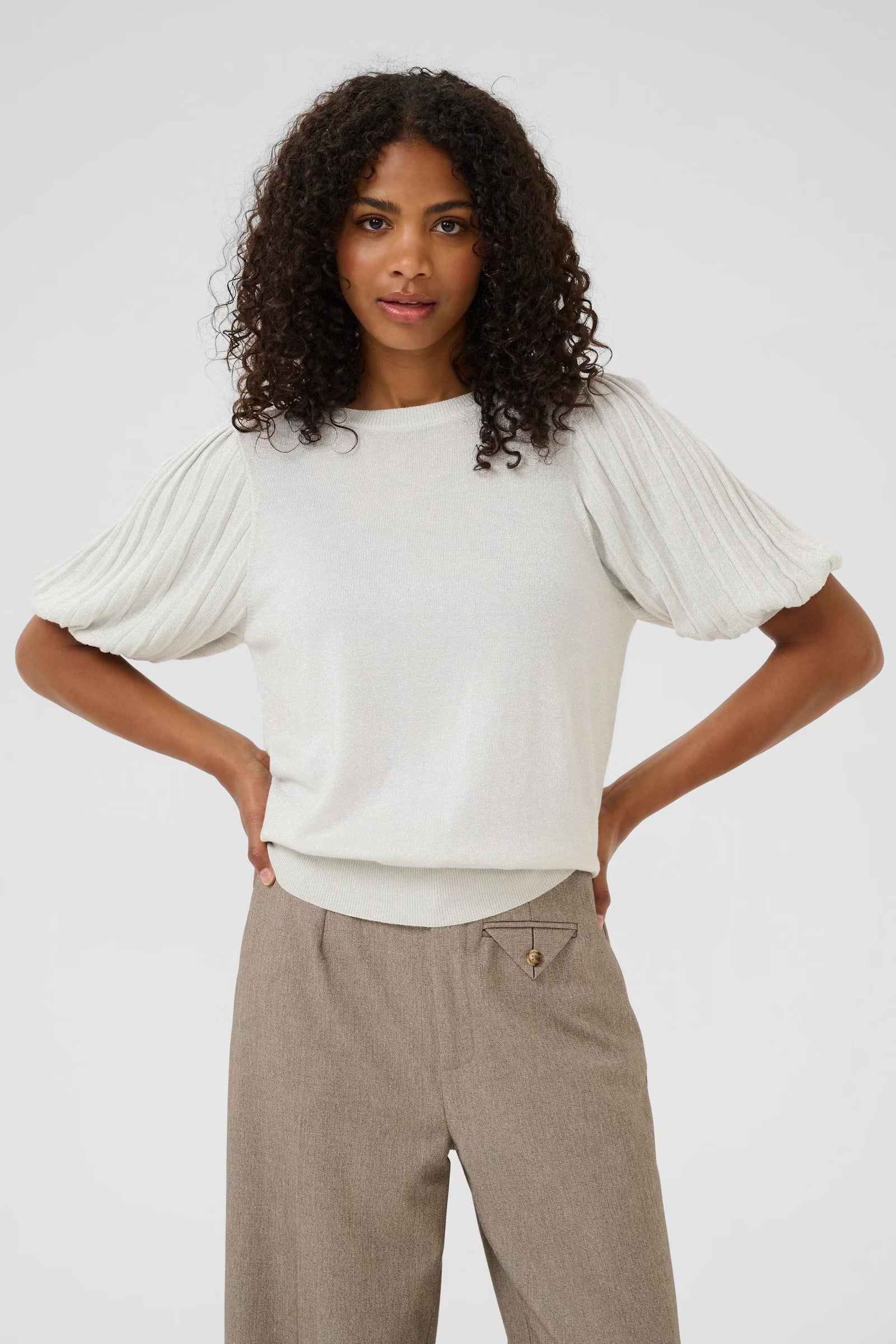 KAFFE REGINA PLEAT PULLOVER