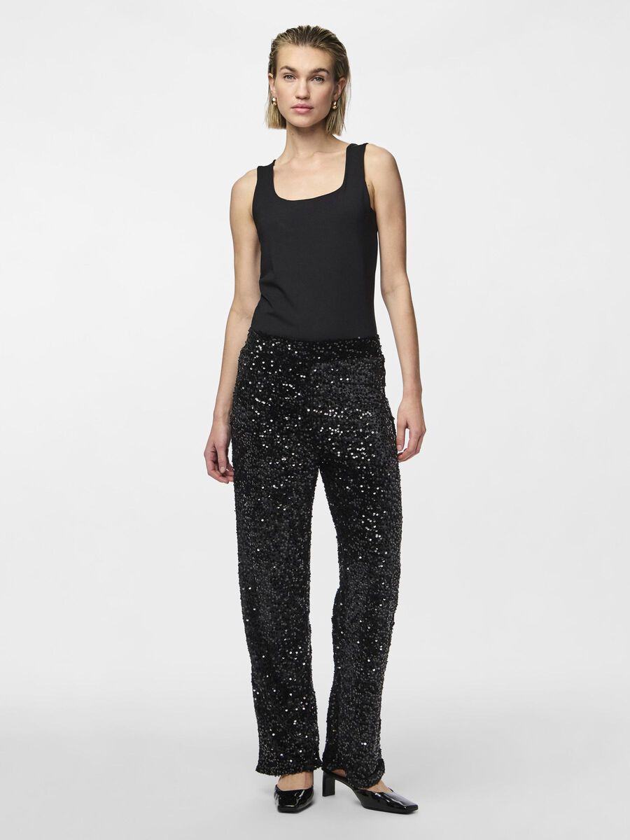 PIECES KAM HW WIDE PANT
