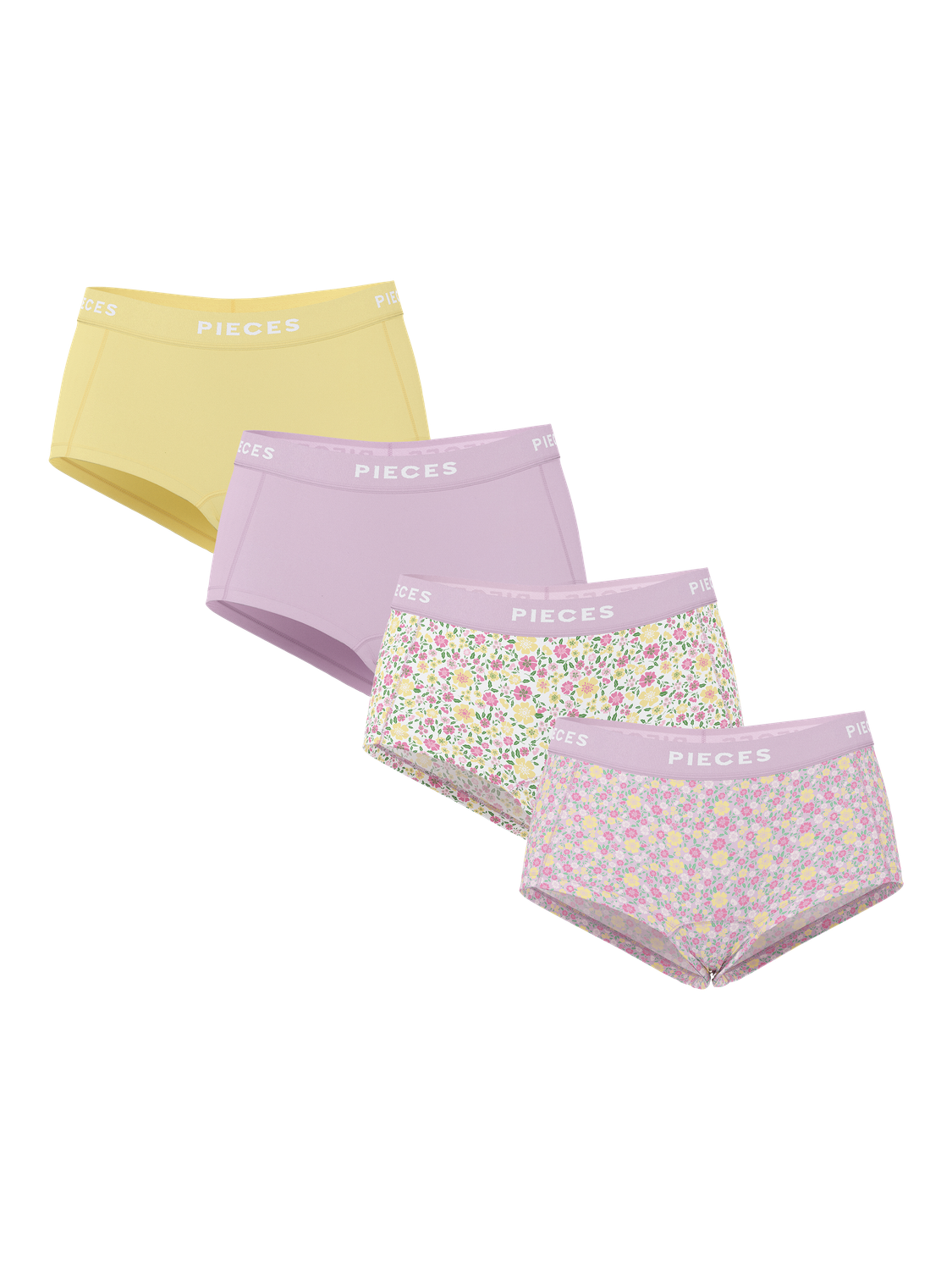 PIECES LOGO LADY 4 PACK