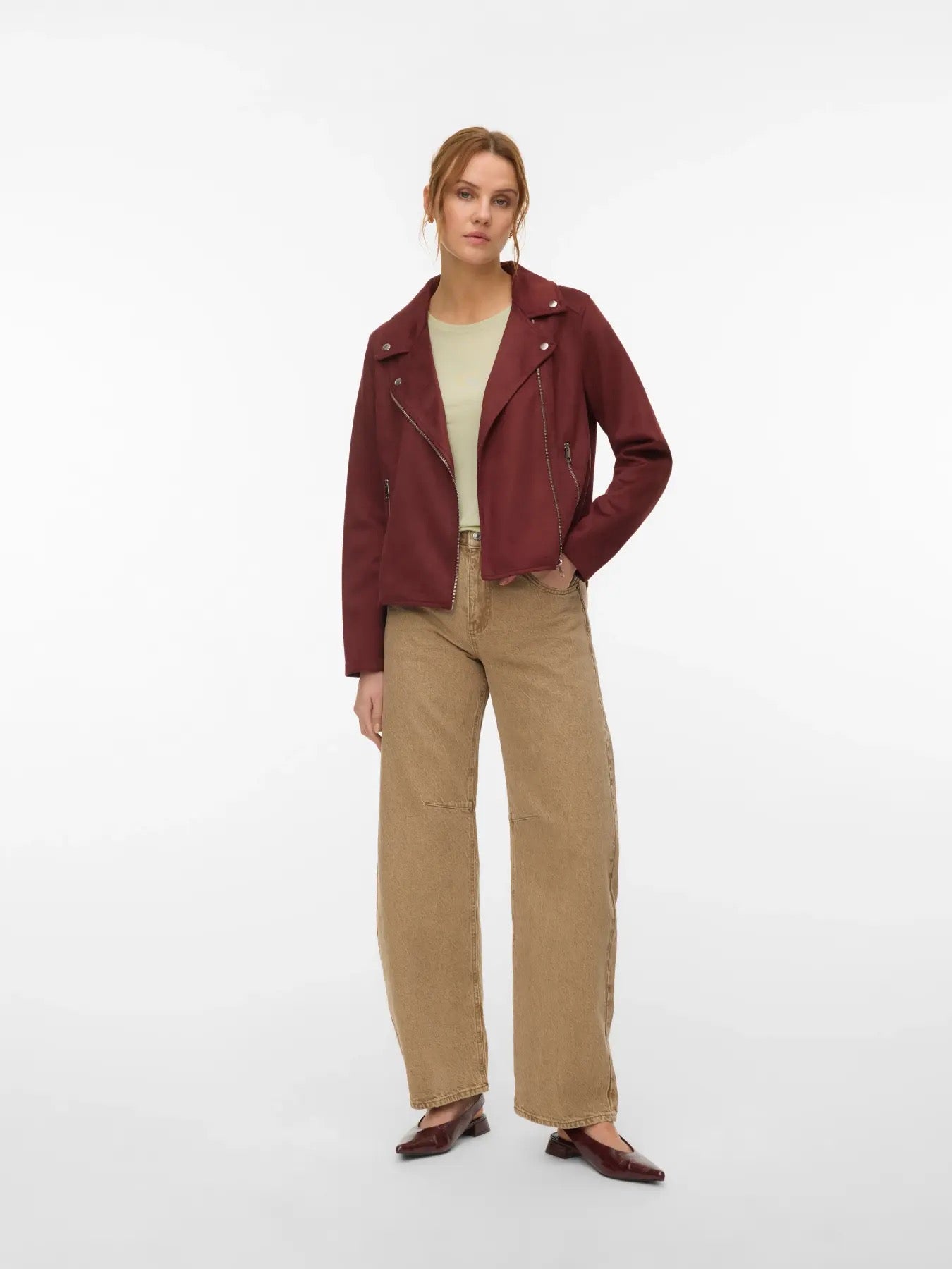 VERO MODA JOSE SHORT FAUX SUEDE JACKET