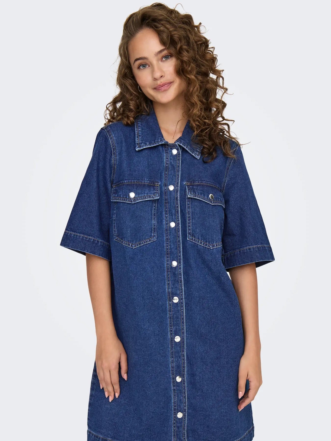 ONLY BELLE S/S BUTTON DRESS