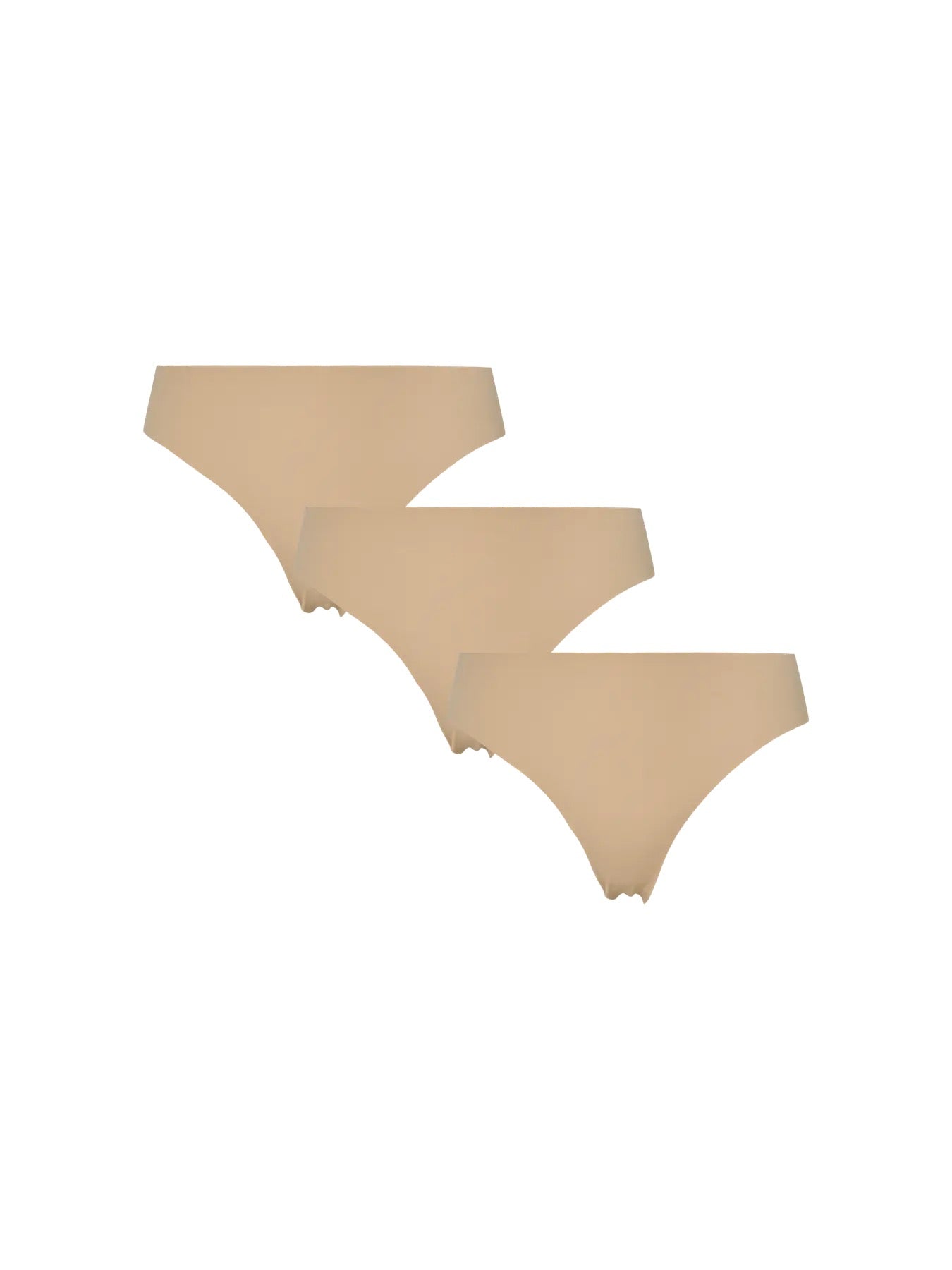 PIECES NAMEE THONG 3-PACK - TAN