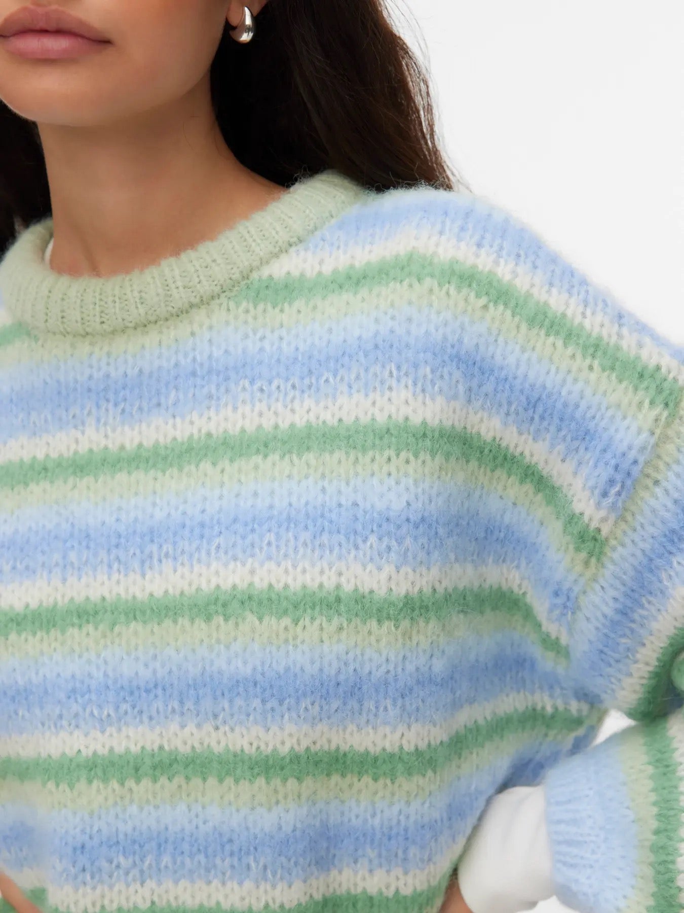 VERO MODA MAYBE STRIPE LS O-NECK PULLOVER