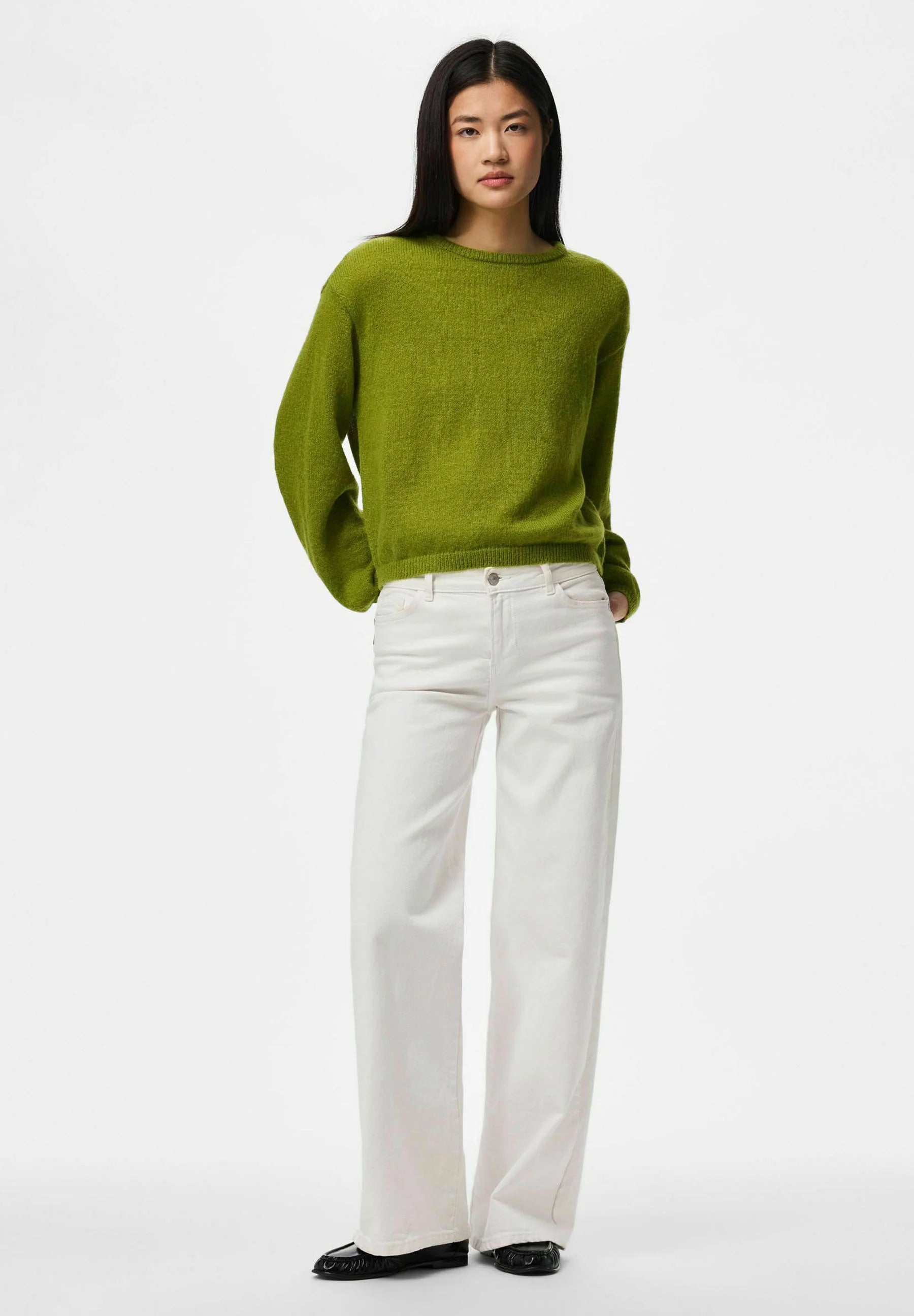 PIECES IDA LS O-NECK KNIT