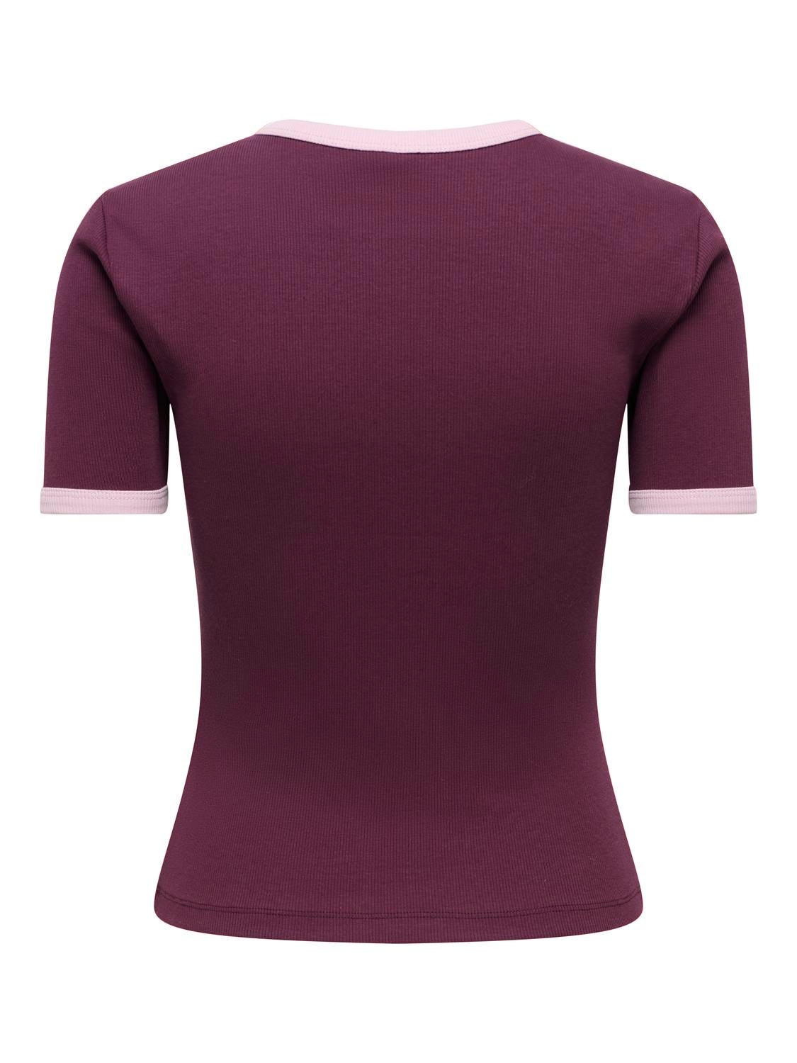 ONLY VAL S/S CONTRAST TOP JRS