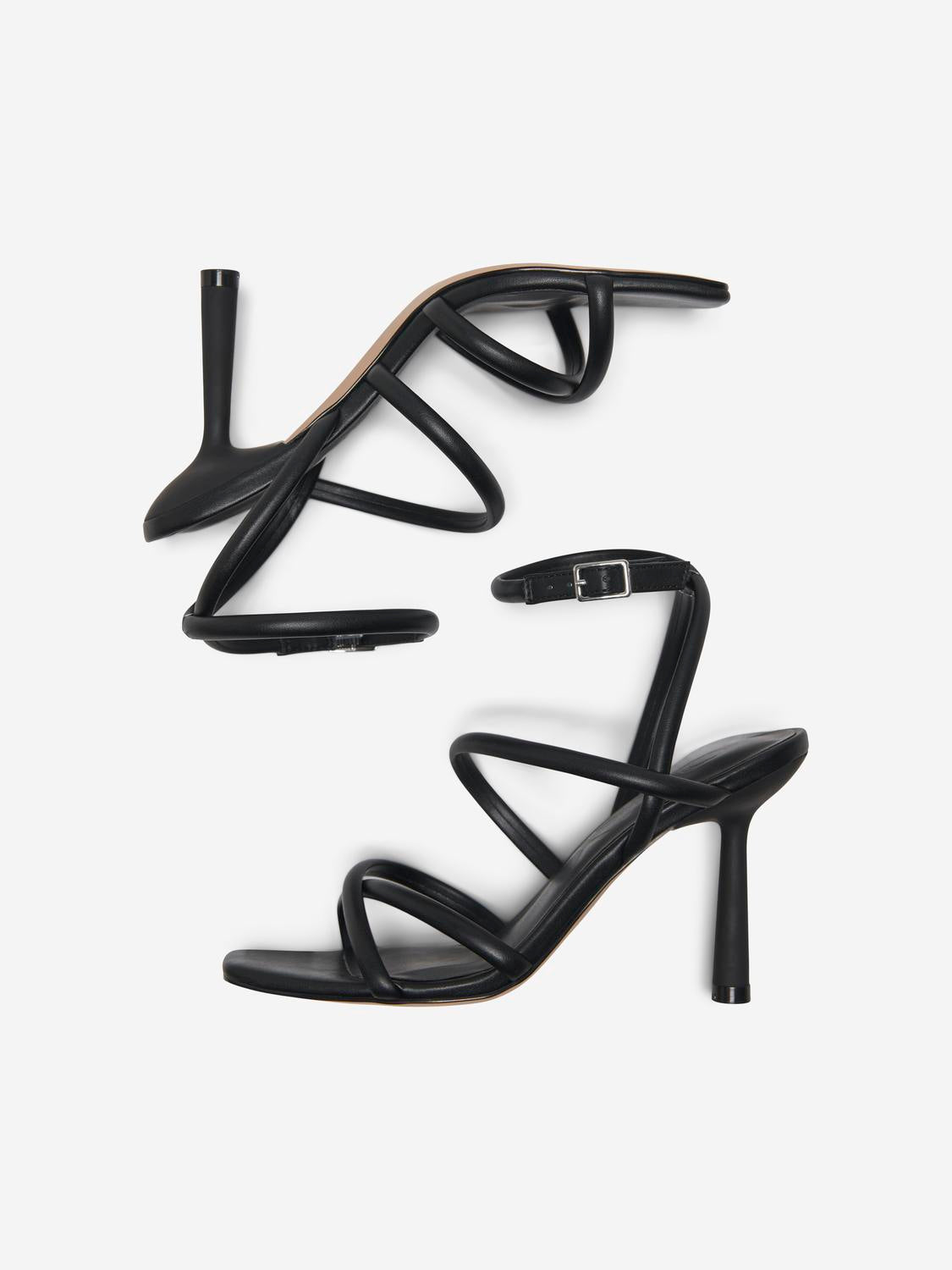 ONLY SHOES AMINA-1 PU ANKLE STRAP HEELED SANDAL