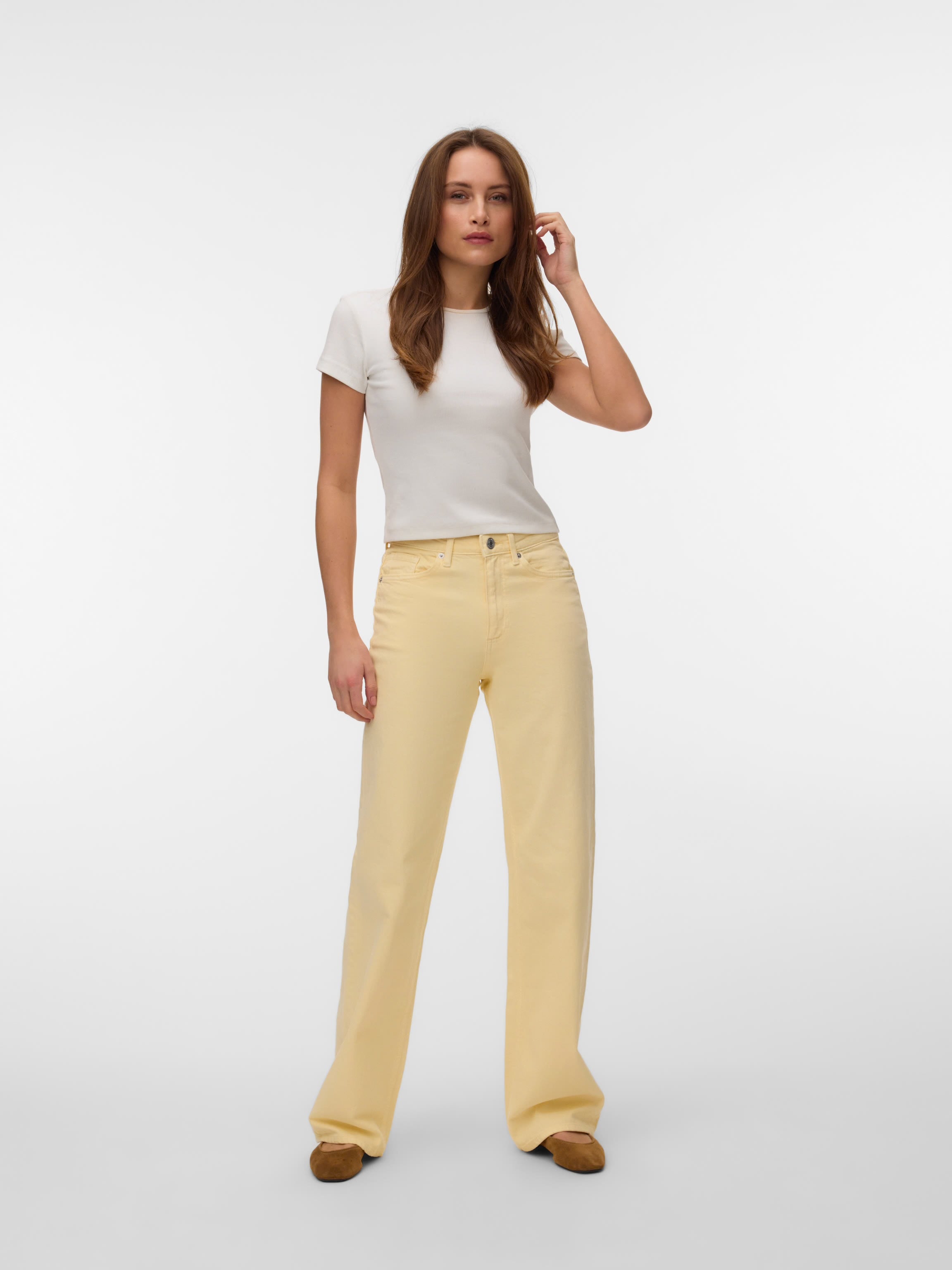 VERO MODA TESSA HR WIDE JEANS COLOR