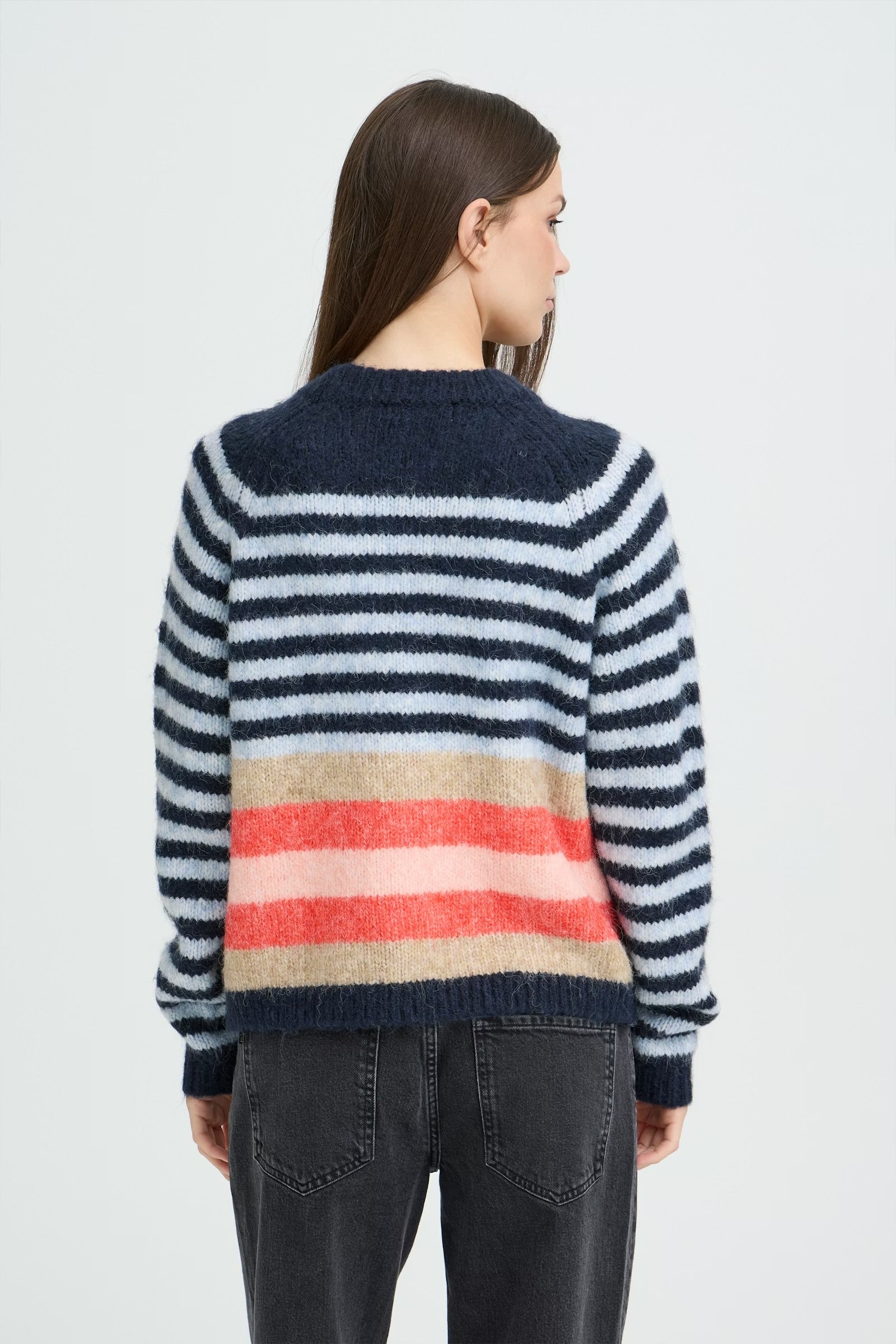 PULZ JEANS ABENA STRIPED PULLOVER