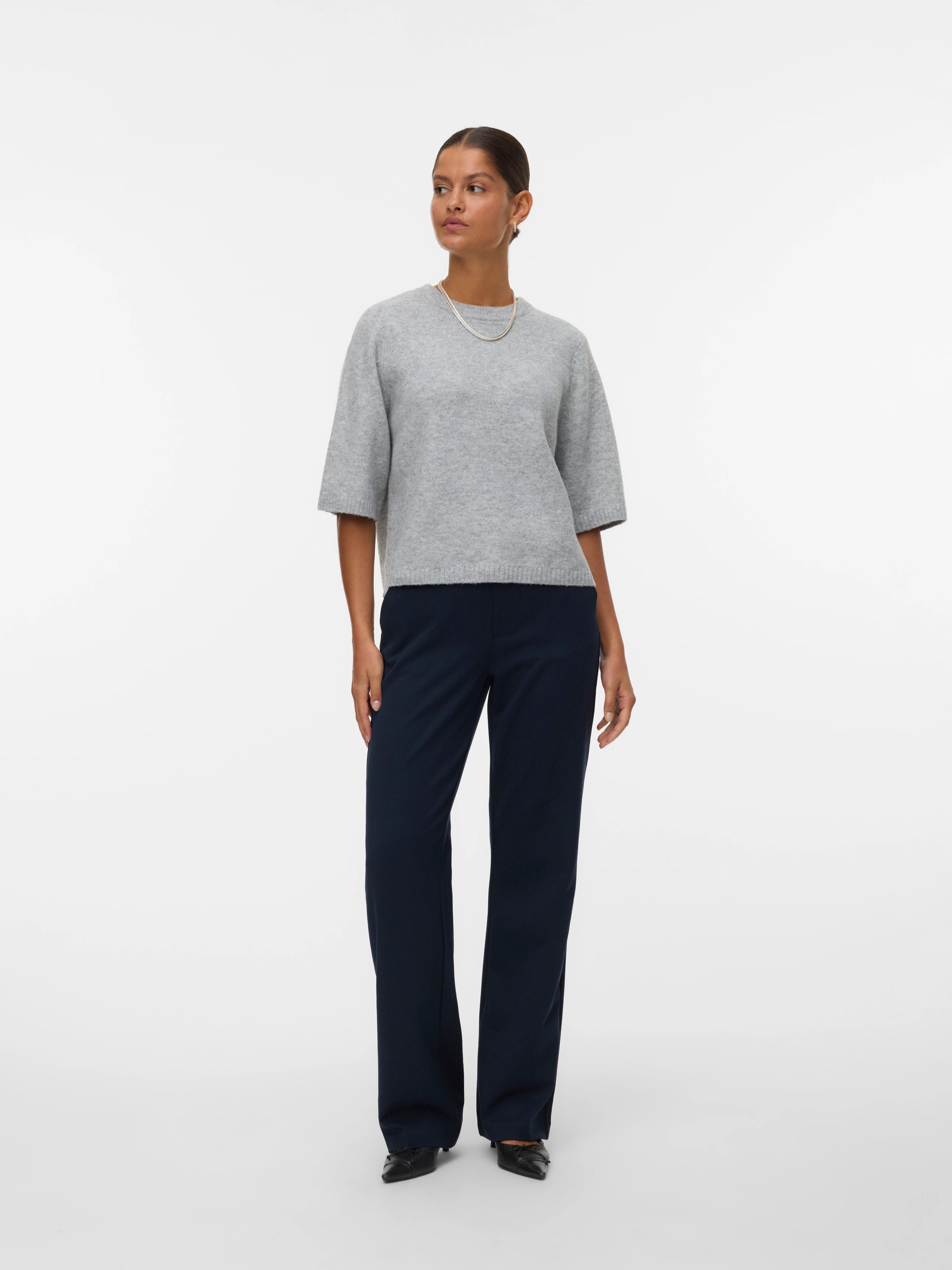 VERO MODA BOOM 2/4 O-NECK OVERSIZE PULLOVER