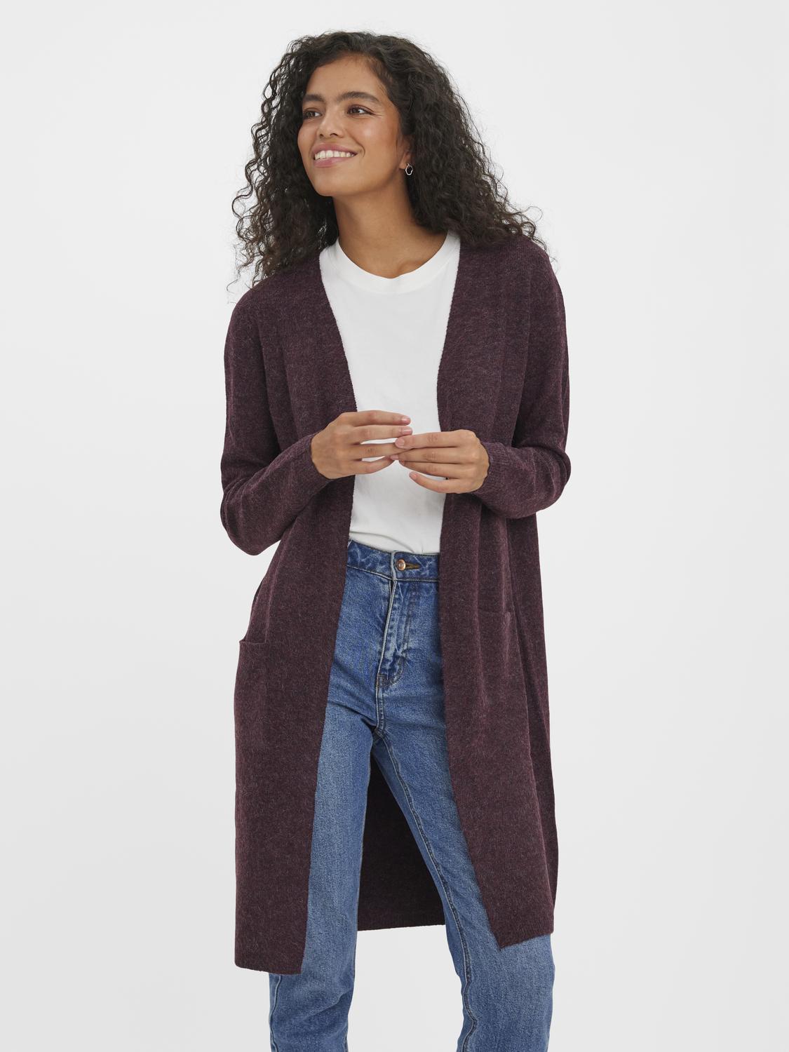 VERO MODA DOFFY LS LONG OPEN CARDIGAN