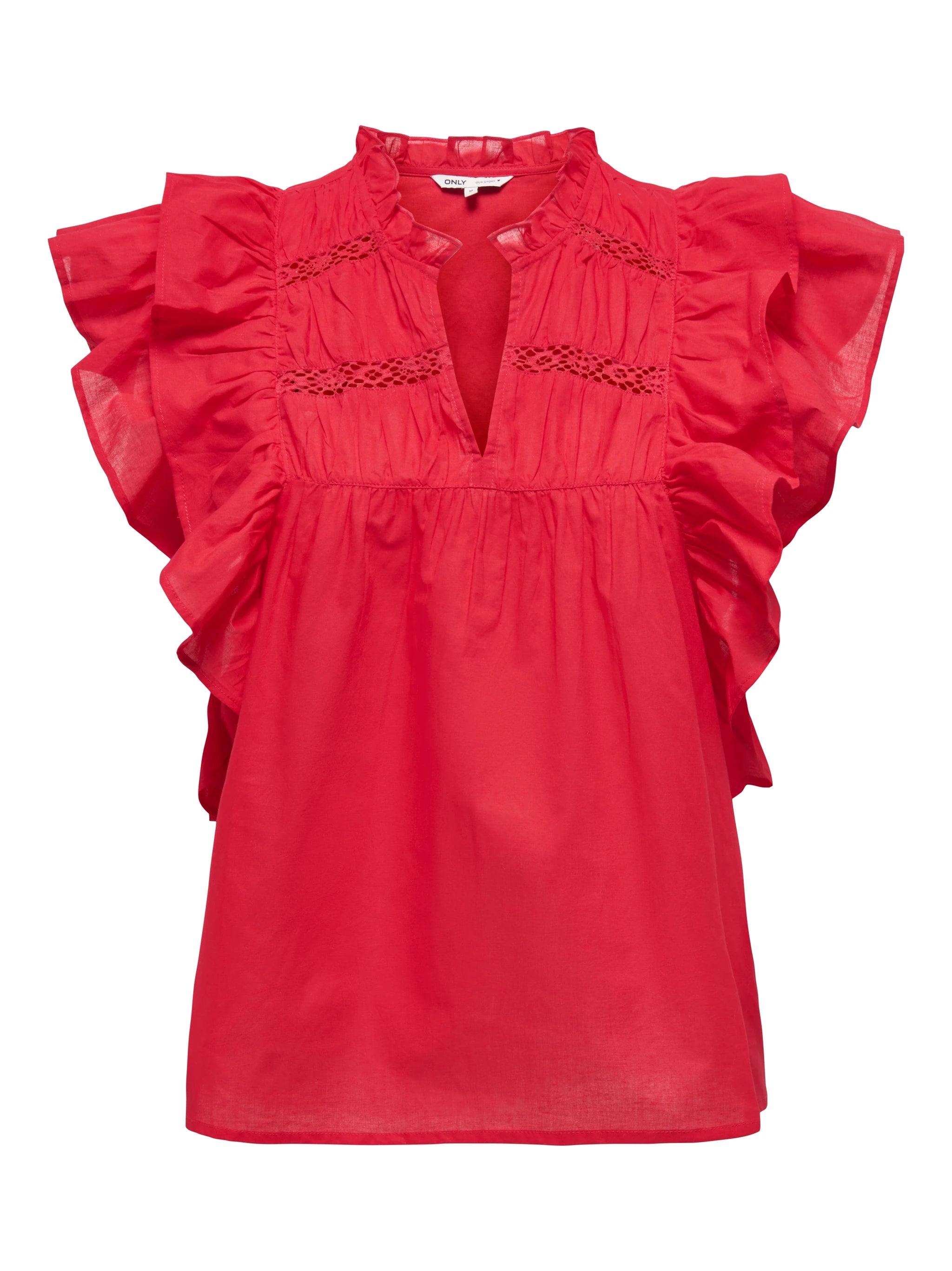 ONLY SUNNY LIFE CAPSL FRILL TOP