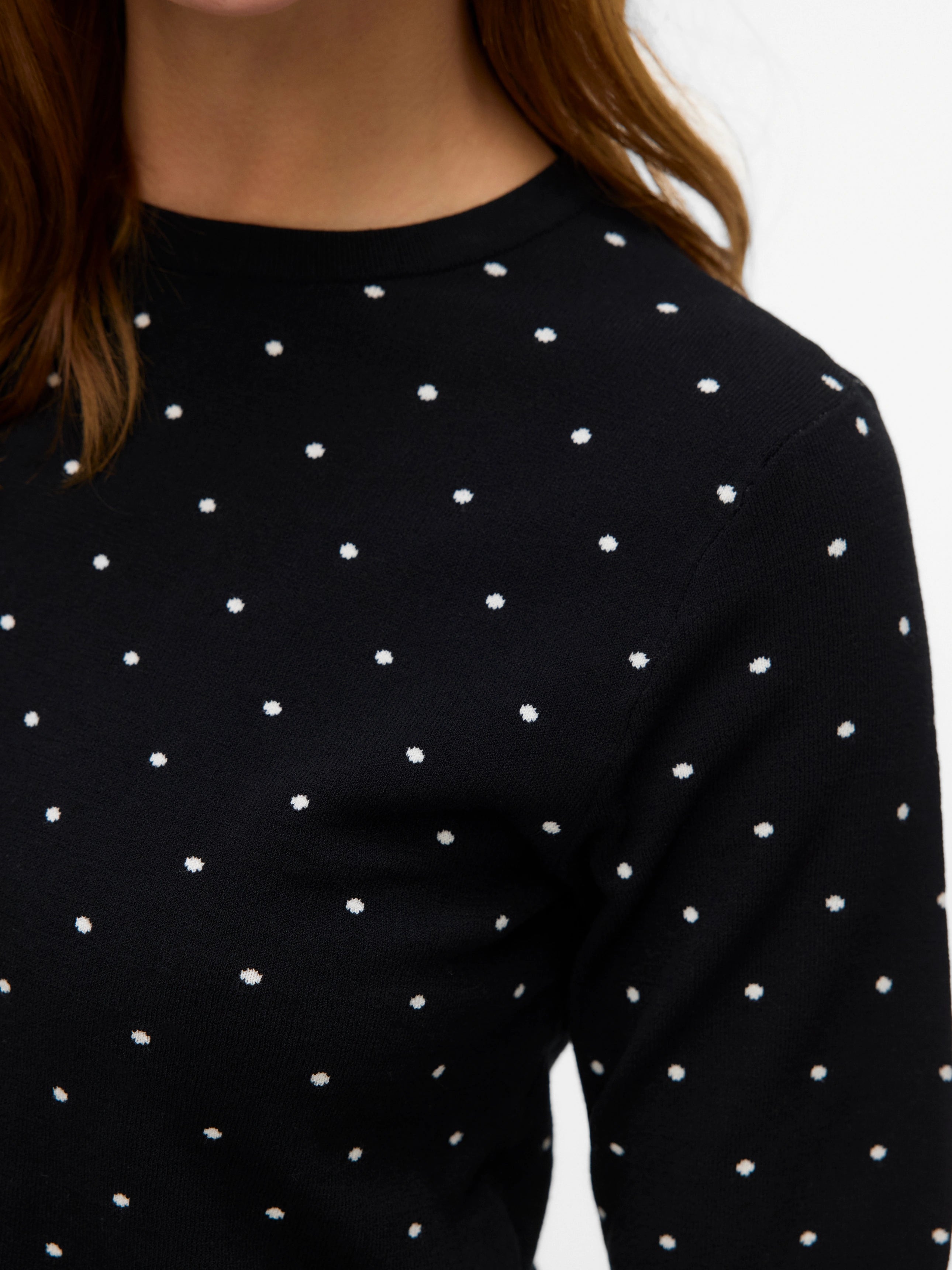 VERO MODA SABA SS O-NECK DOT PULLOVER