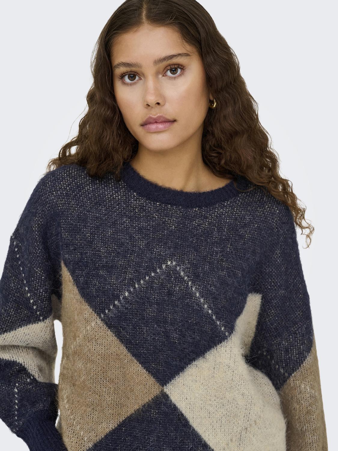 ONLY NOEME LIFE LS JQ O-NECK KNT