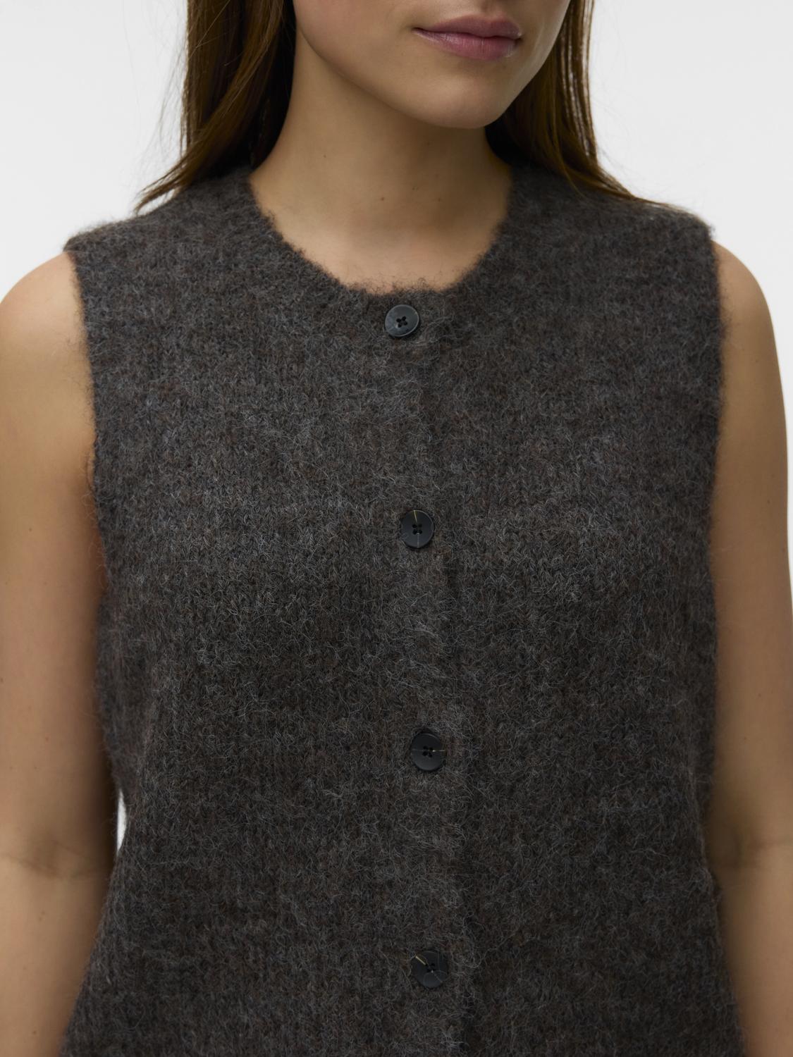 VERO MODA NOVAH SL O-NECK BUTTON VEST