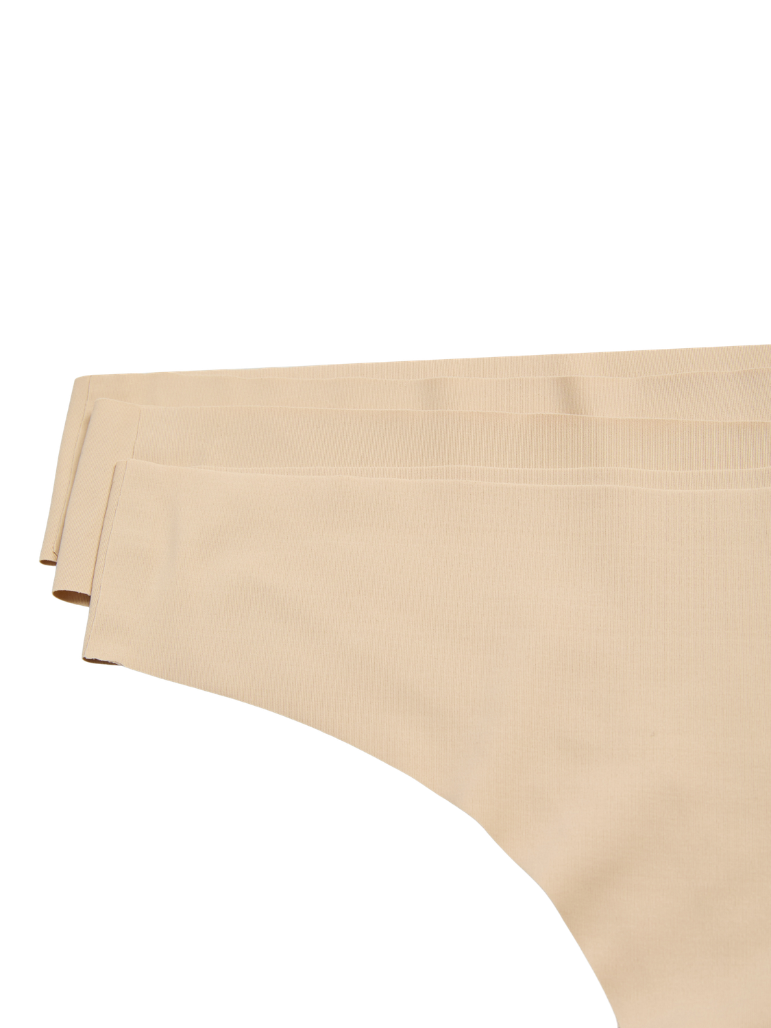 PIECES NAMEE THONG 3-PACK - TAN