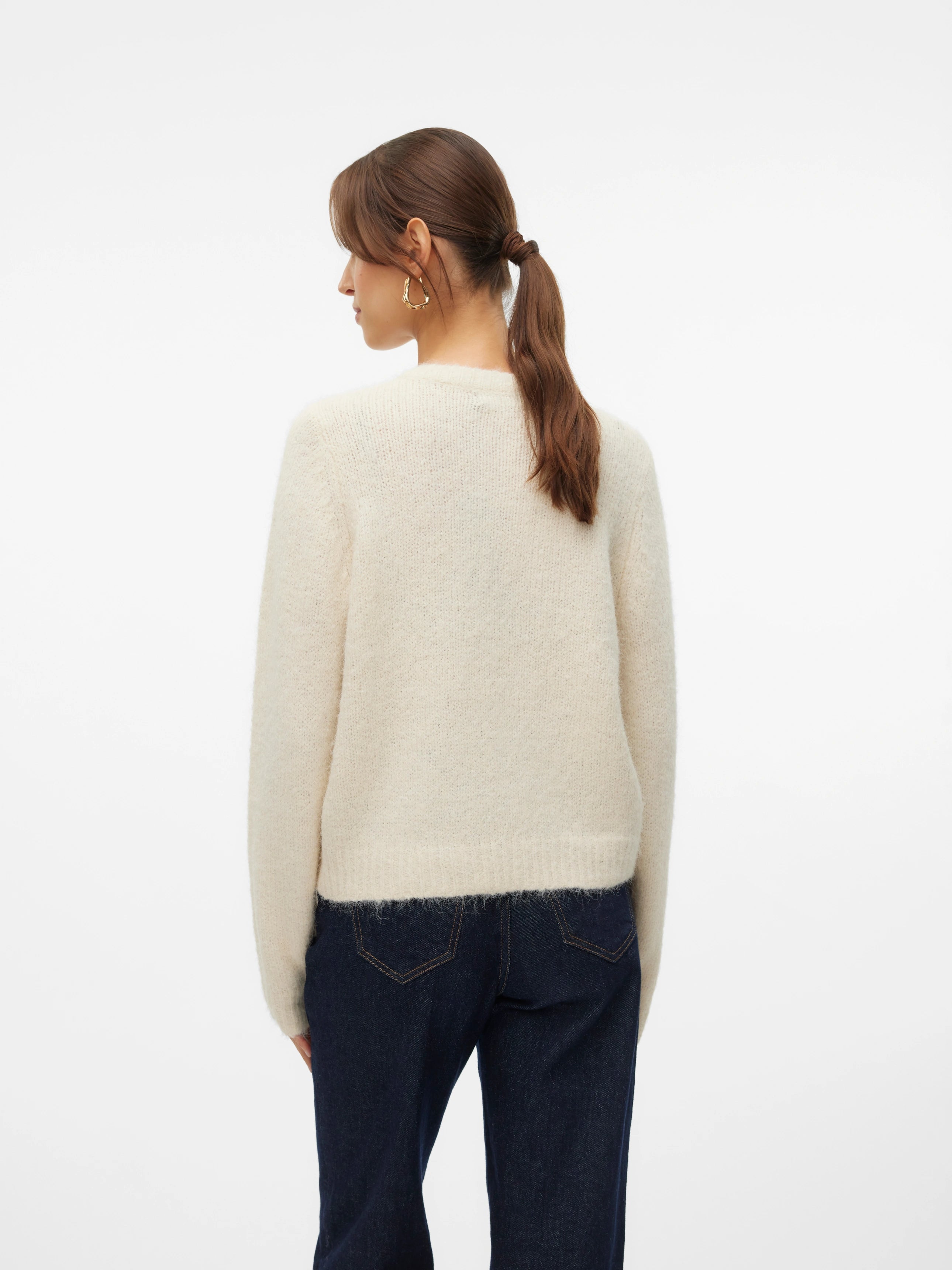 VERO MODA NOVAH LS ONECK BUTTON CARDIGAN