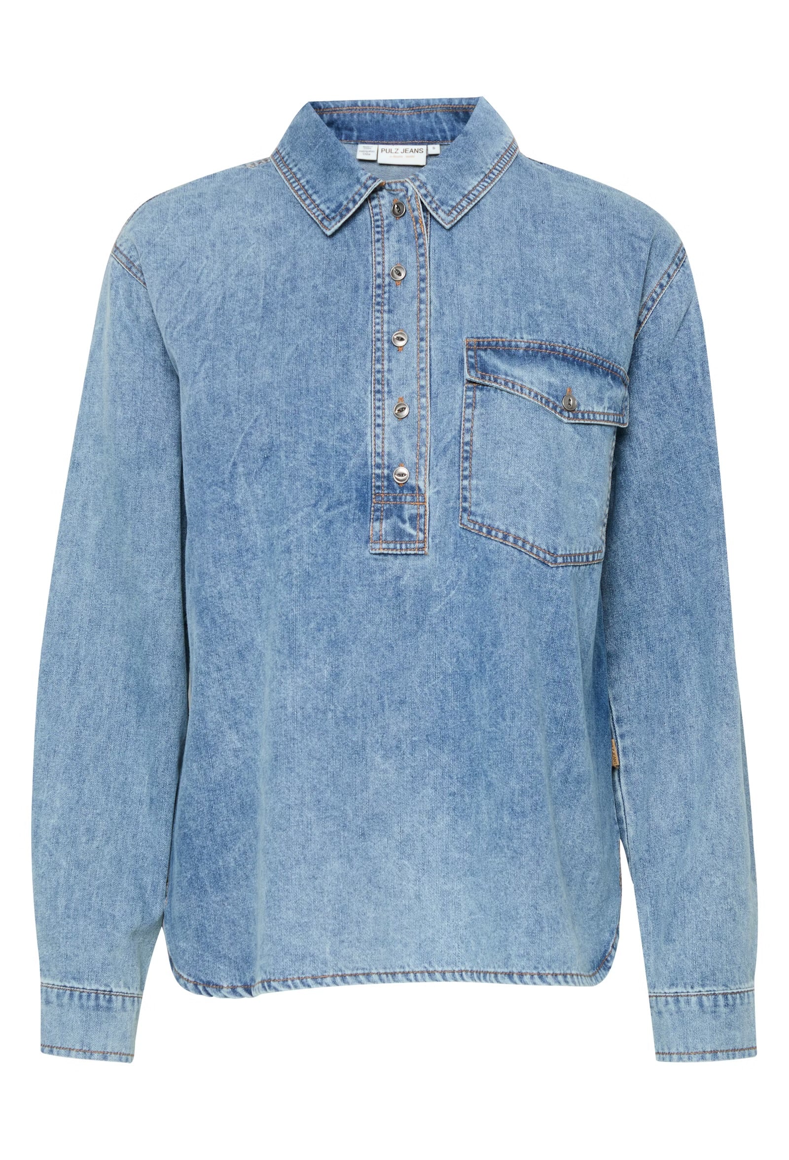 PULZ JEANS SYLVIE LS BLOUSE