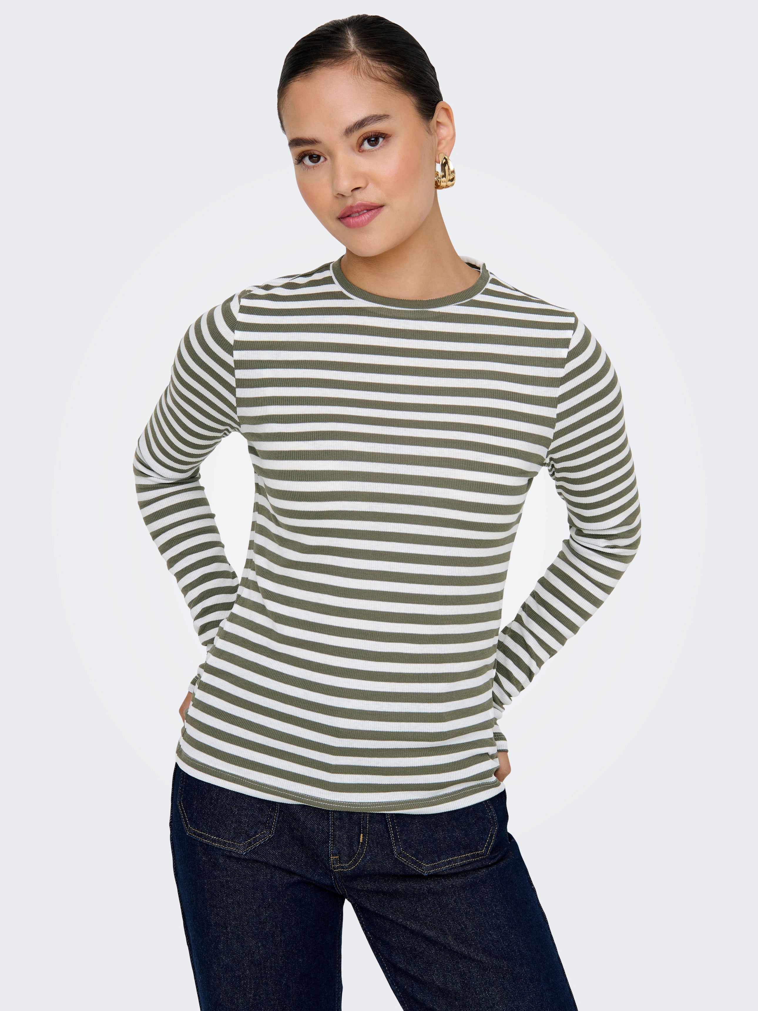 ONLY MAI STRIPE L/S TOP