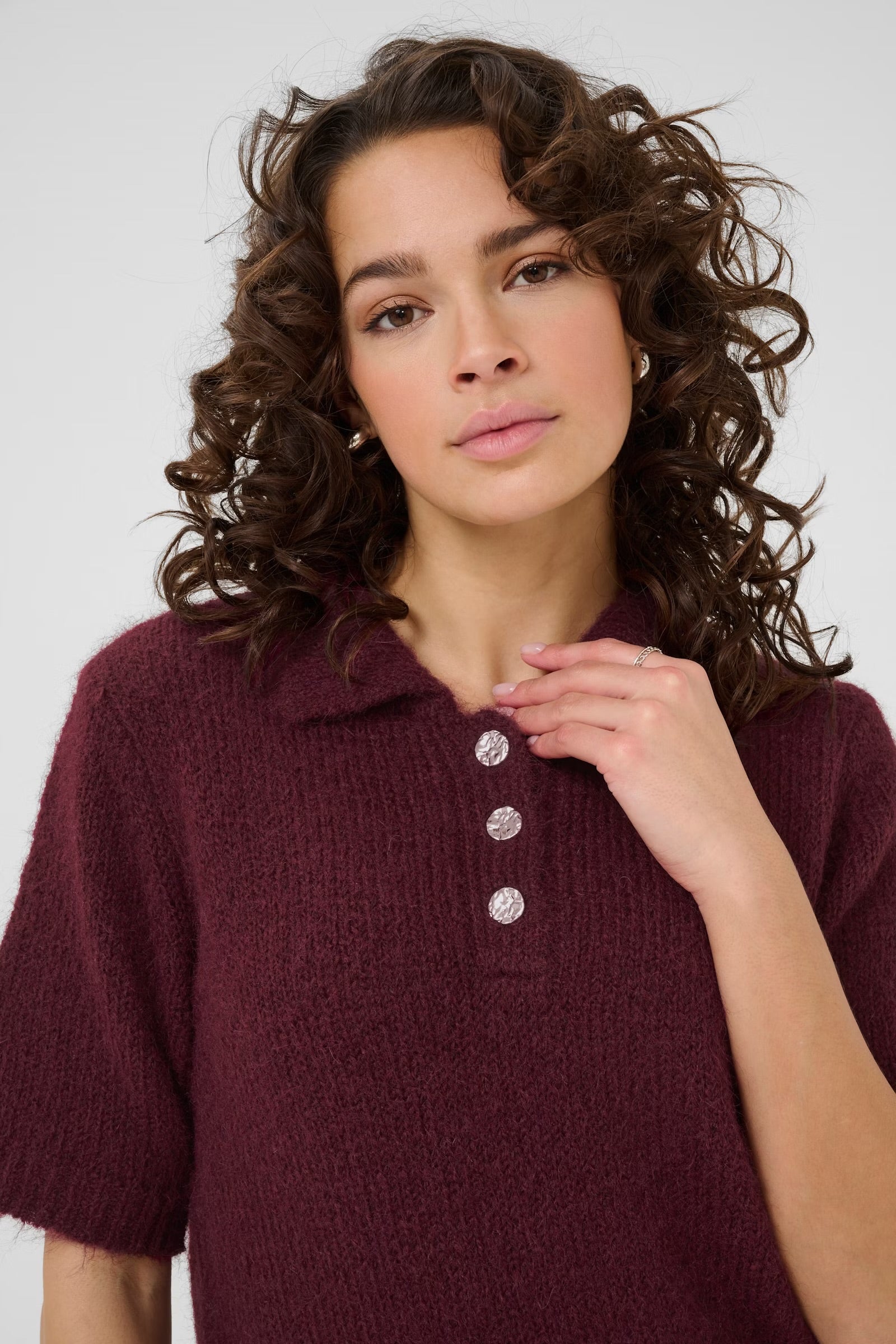 KAFFE EMILIE POLO PULLOVER