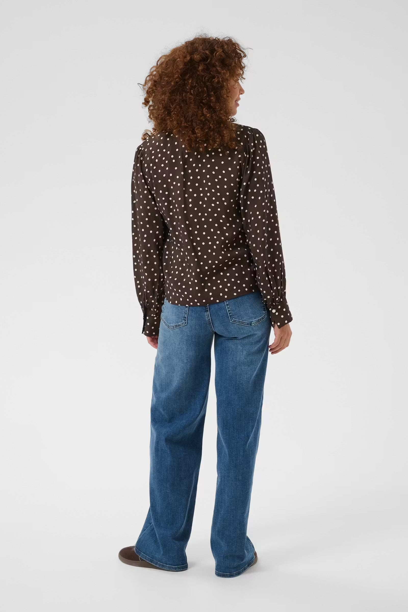 KAFFE DOTTE BLOUSE