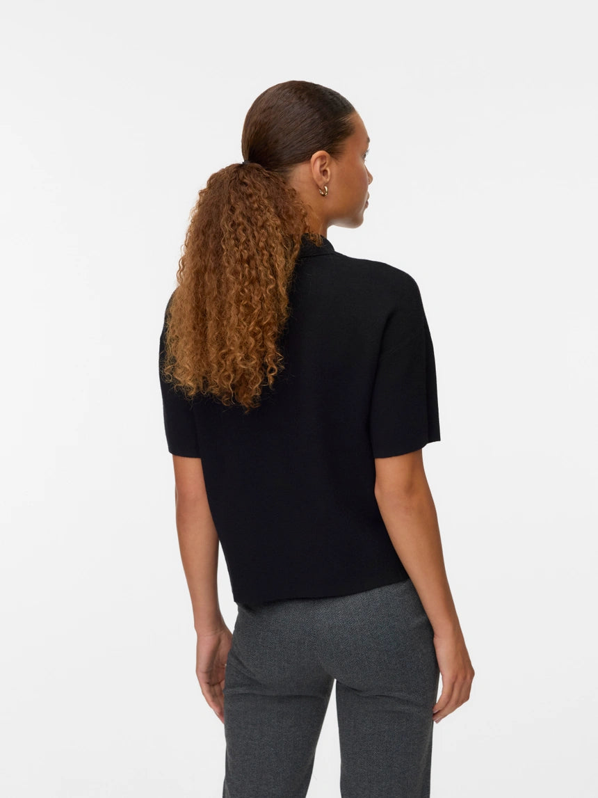 VERO MODA GOLD 2/4 POLONECK PULLOVER