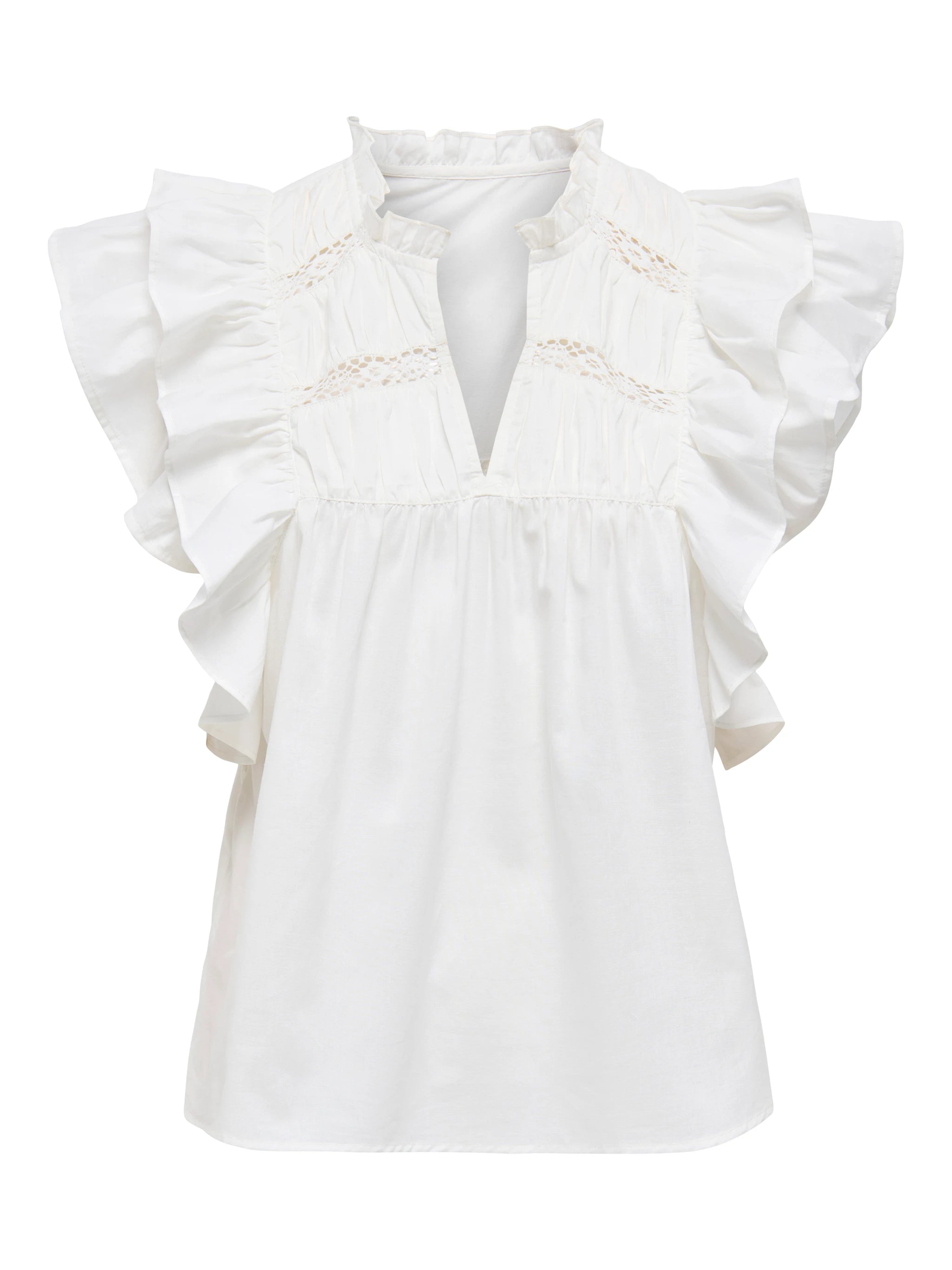 ONLY SUNNY LIFE CAPSL FRILL TOP