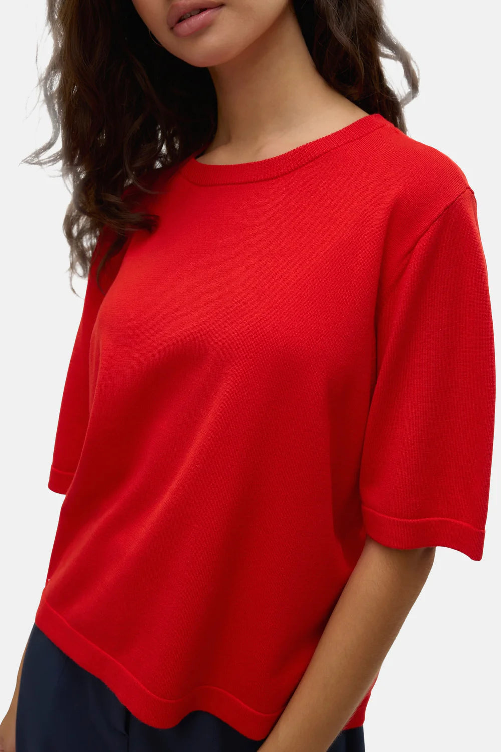 VERO MODA SILJE 2/4 O-NECK OVERSIZE PULLOVER