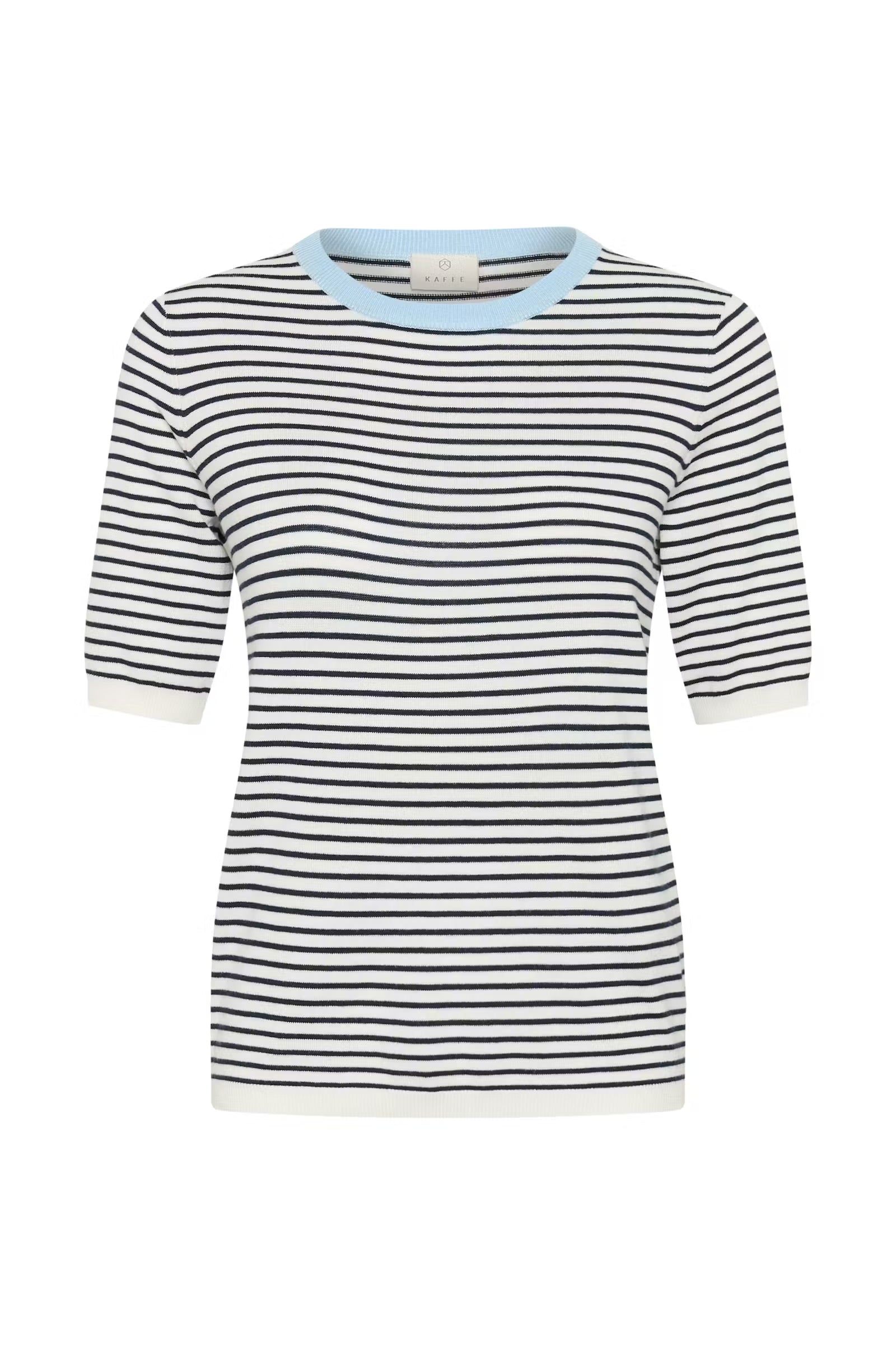 KAFFE LIZZA NARROW STRIPED PULLOVER