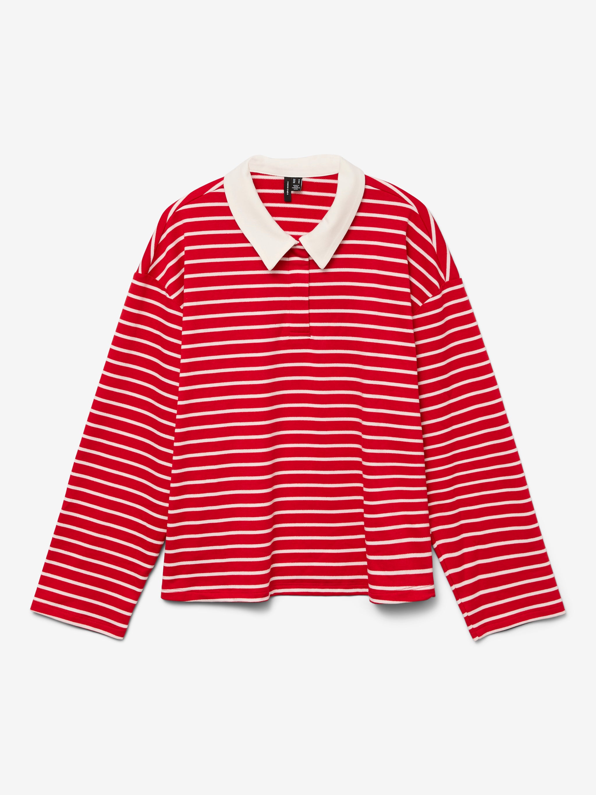 VERO MODA ALMA LS STRIPED POLO TEE