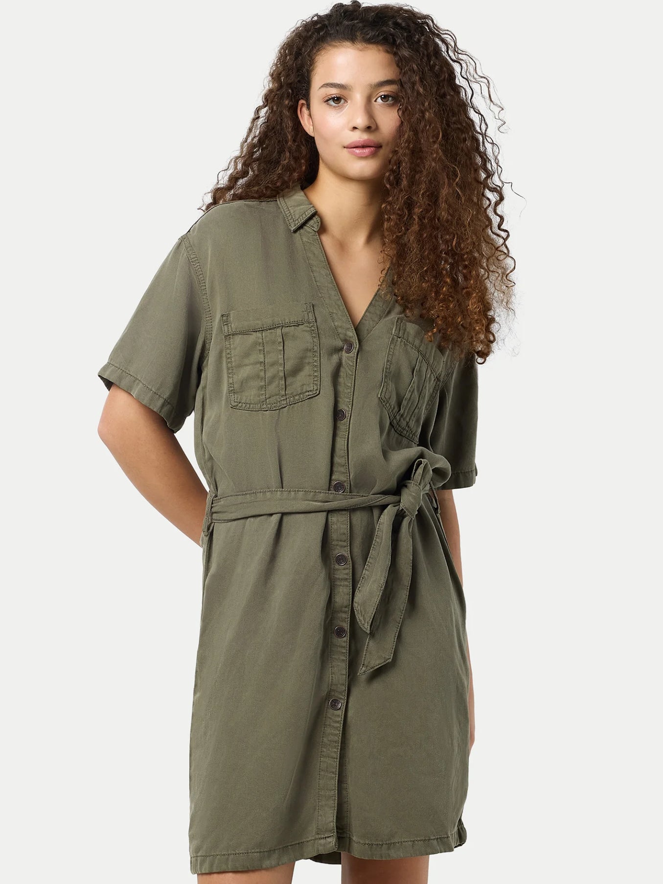 NOISY MAY NERA S/S TENCEL COLORED DRESS