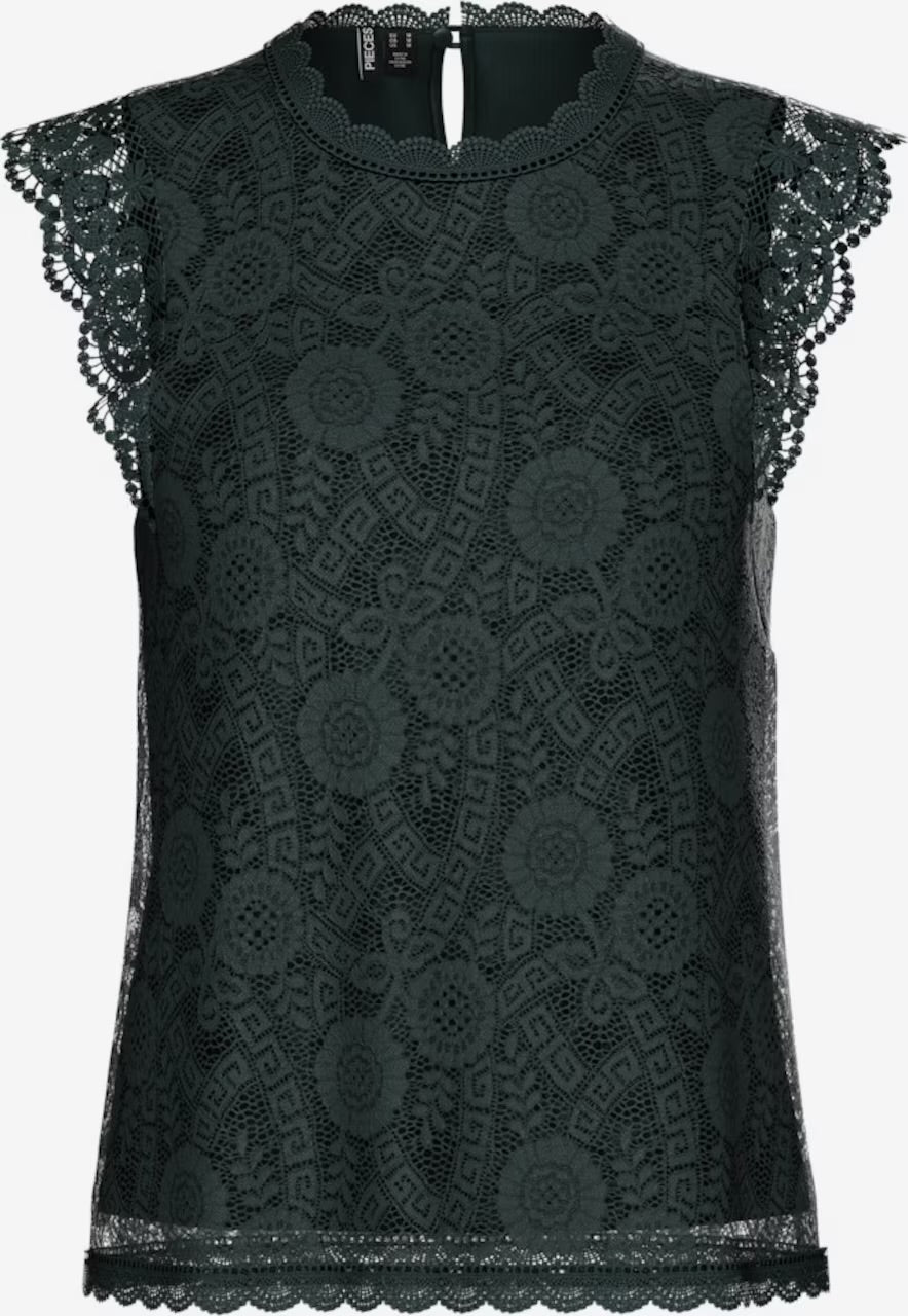 PIECES OLLINE SL LACE TOP