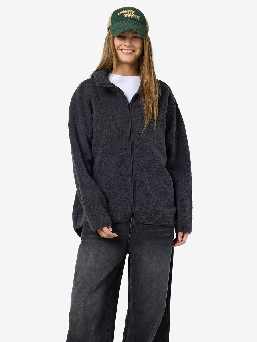 NOISY MAY COZY L/S ZIP SWEATER