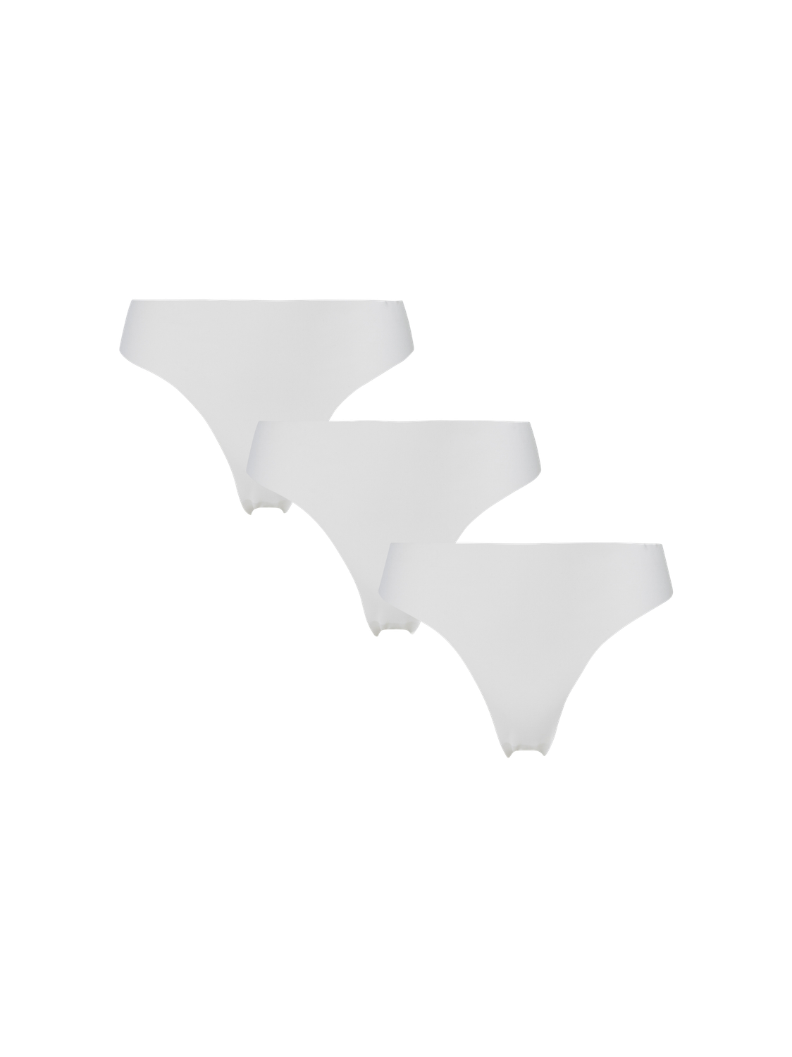 PIECES NAMEE THONG 3-PACK - WHITE