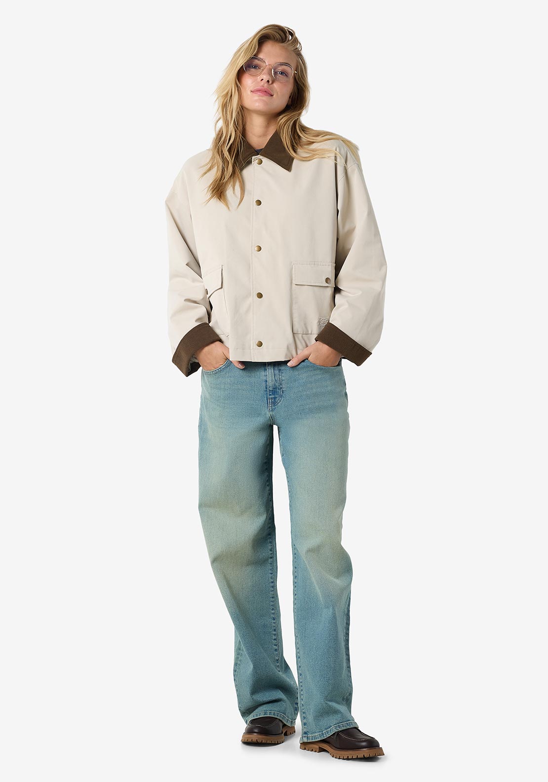 NOISY MAY NORA CORDUROY COLLAR JACKET