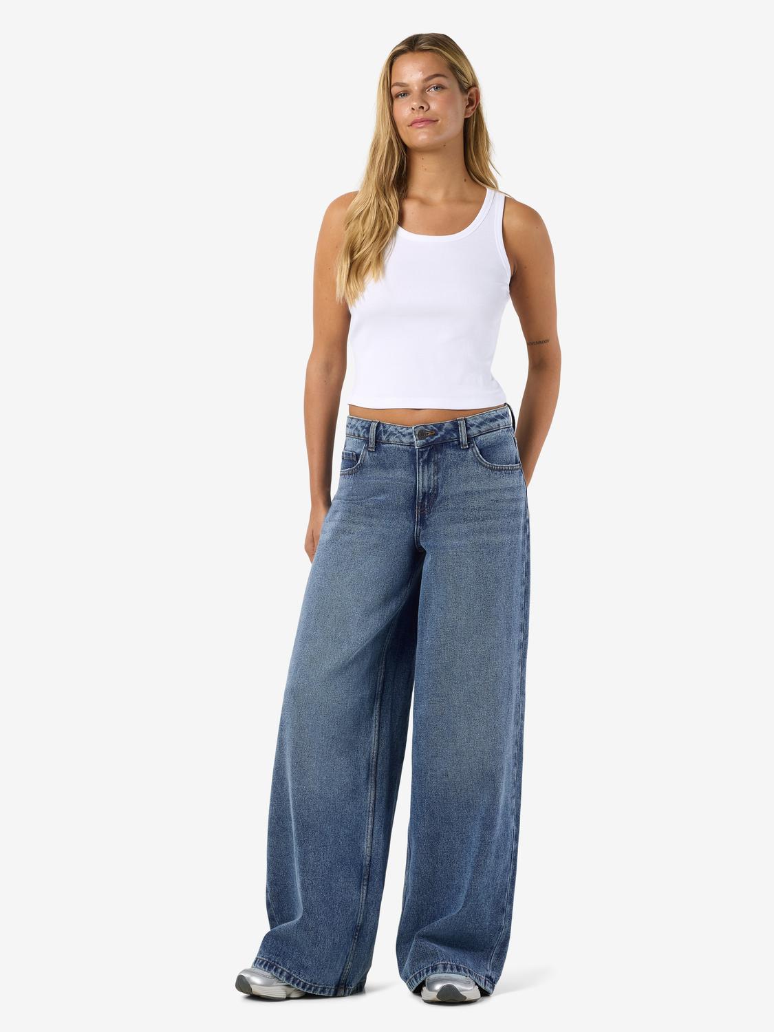 NOISY MAY KETTIE MW WIDE JEANS