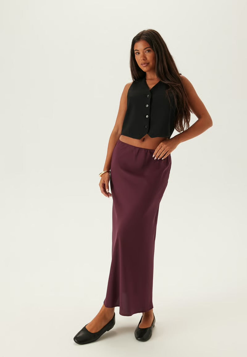 PIECES FRANAN HW ANKLE SKIRT