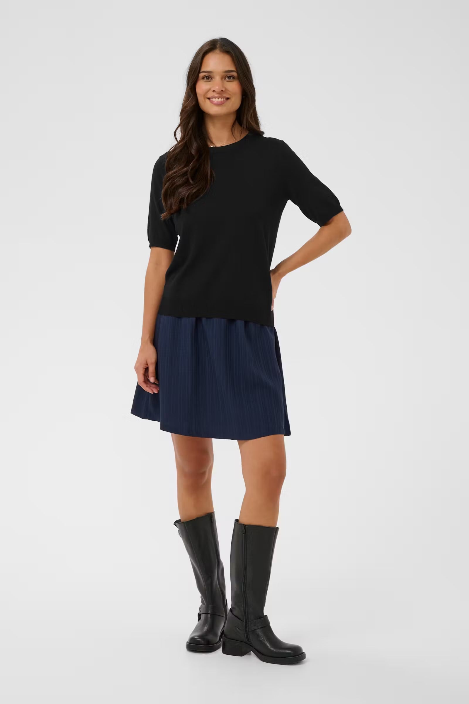 KAFFE LIZZA O-NECK PULLOVER