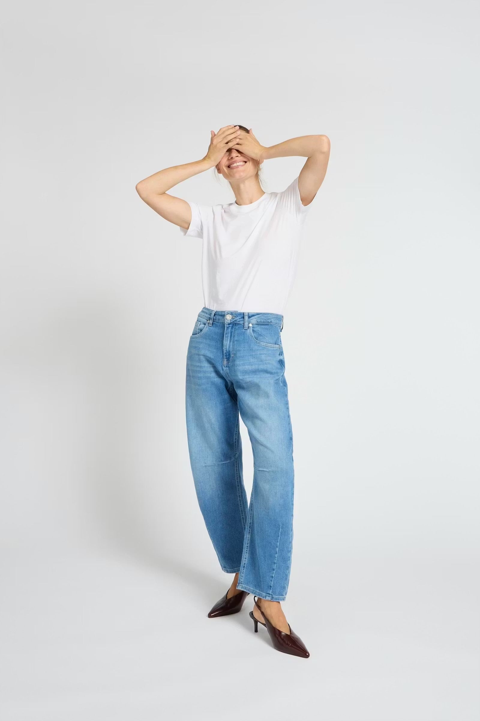 PULZ JEANS ANNI HW JEANS BARREL LEG