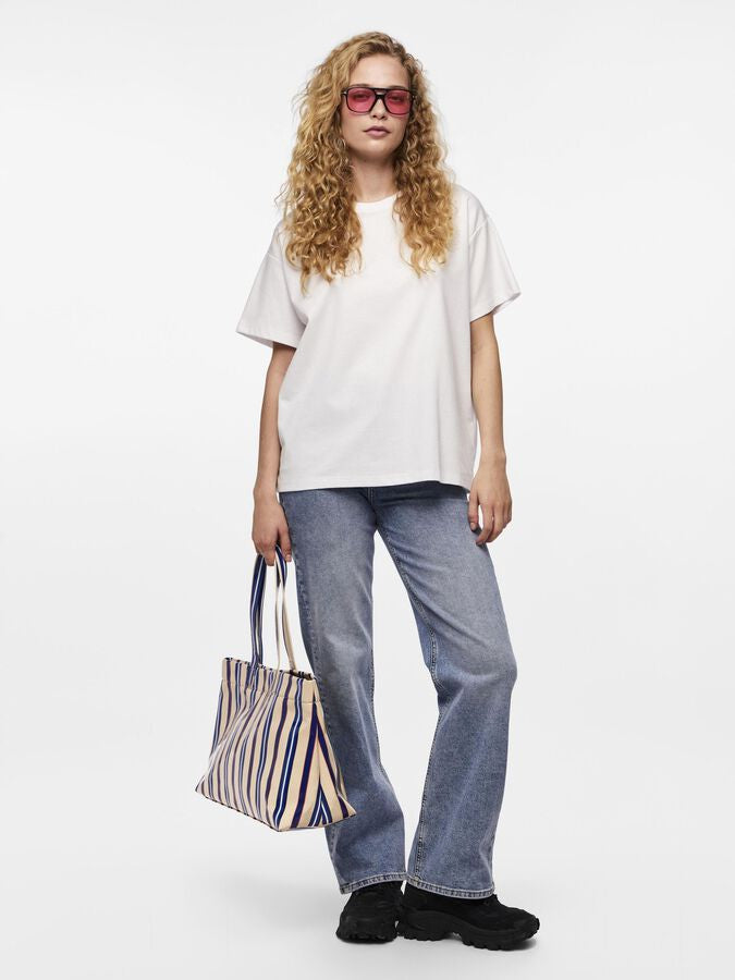 PIECES SKYLAR SS OVERSIZED TEE