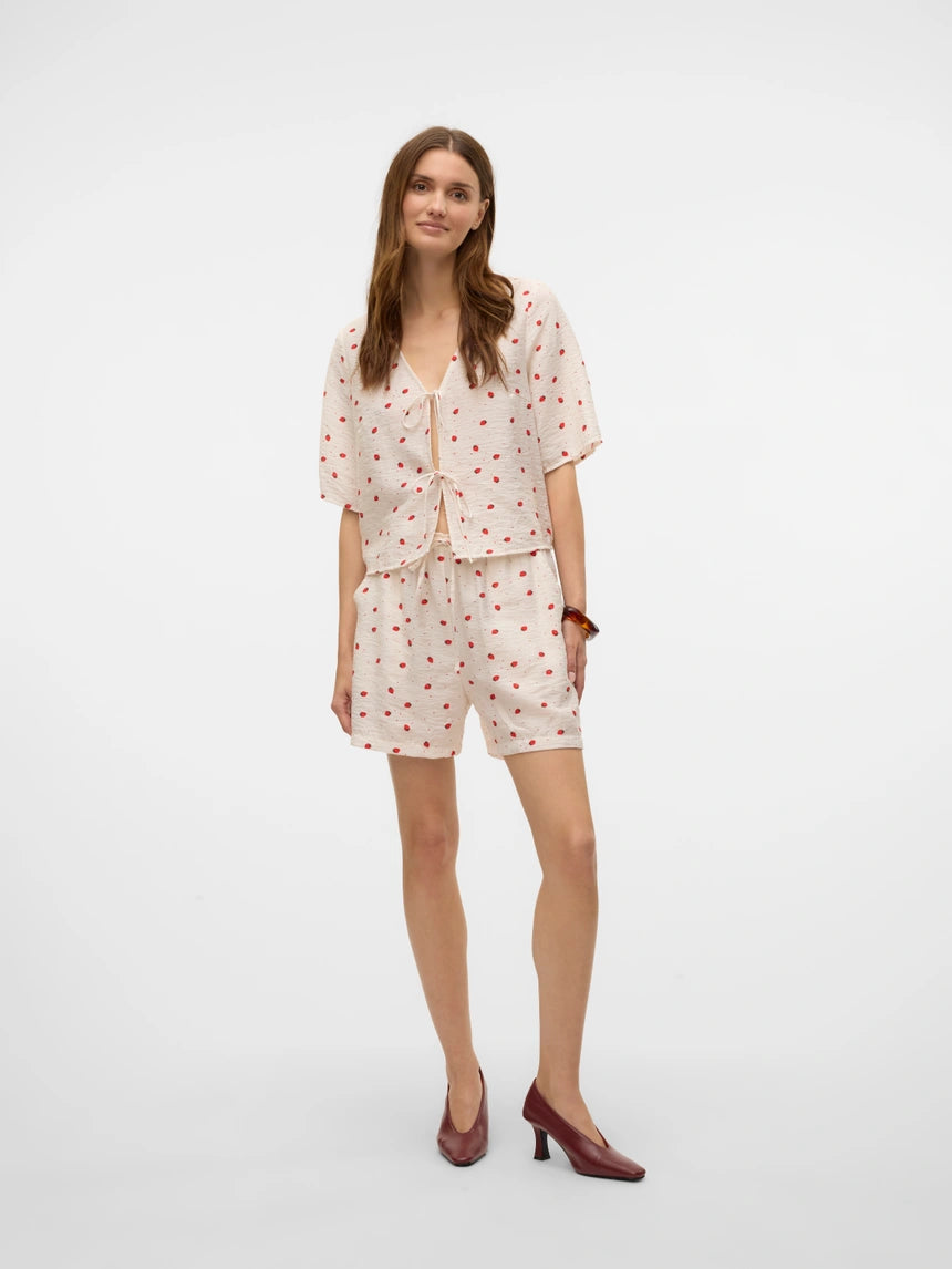 VERO MODA ODETTE 2/4 TIE TOP